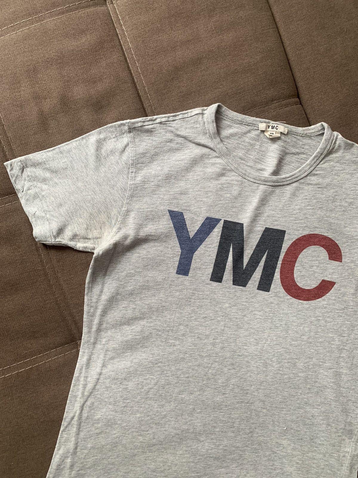 YMC YMC Big Logo Grey T-Shirt Size US XS / EU 42 / 0 - 2 Thumbnail