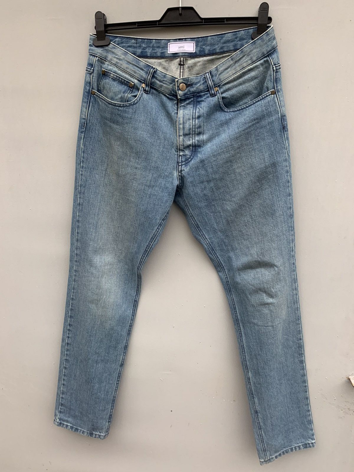 AMI AMI Light Wash Denim Pants Size 32 JEANS Size US 32 / EU 48 - 2 Thumbnail
