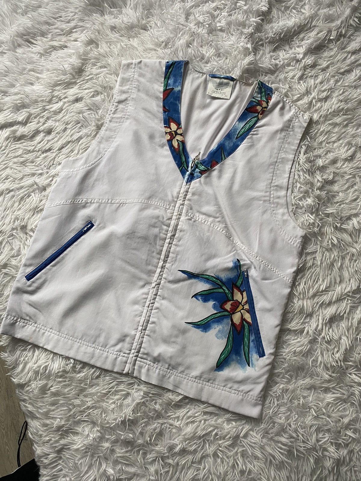 Vintage Vintage Adidas Tennis Vest White SZ S Size M / US 6-8 / IT 42-44 - 2 Thumbnail