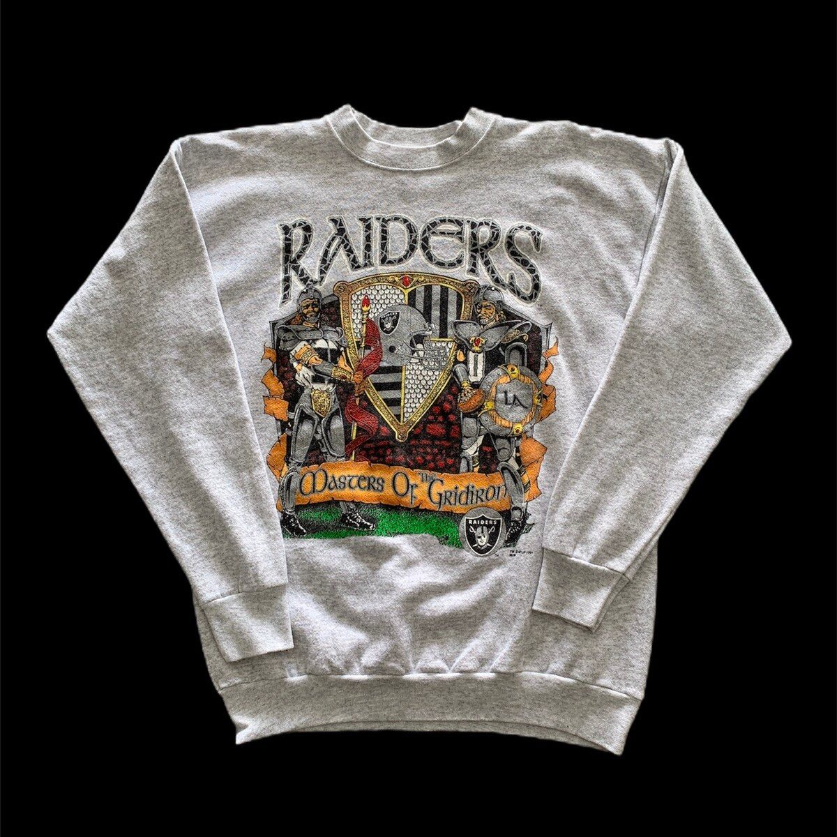 Vintage Vtg 90s Los Angeles Raiders Sweatshirt Size US L / EU 52-54 / 3 - 1 Preview