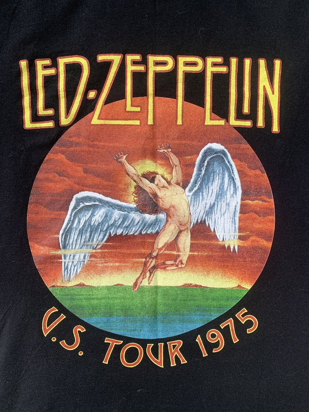 Band Tees Iconic Led Zeppelin xAngel Rock Shirt U.S. Tour 1975 Size US M / EU 48-50 / 2 - 5 Thumbnail