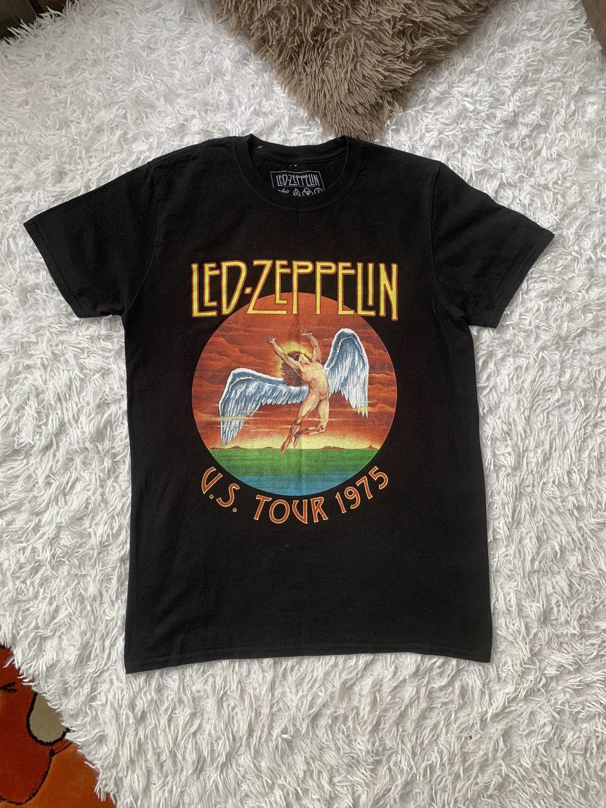 Band Tees Iconic Led Zeppelin xAngel Rock Shirt U.S. Tour 1975 Size US M / EU 48-50 / 2 - 1 Thumbnail