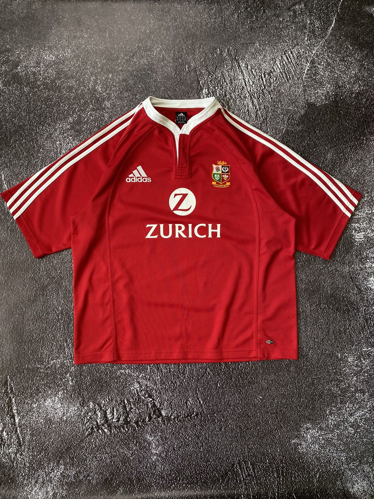 Adidas 2005 Adidas NEW Zealand Tour ZURICH Rugby Union Jersey Size US XL / EU 56 / 4 - 1 Thumbnail