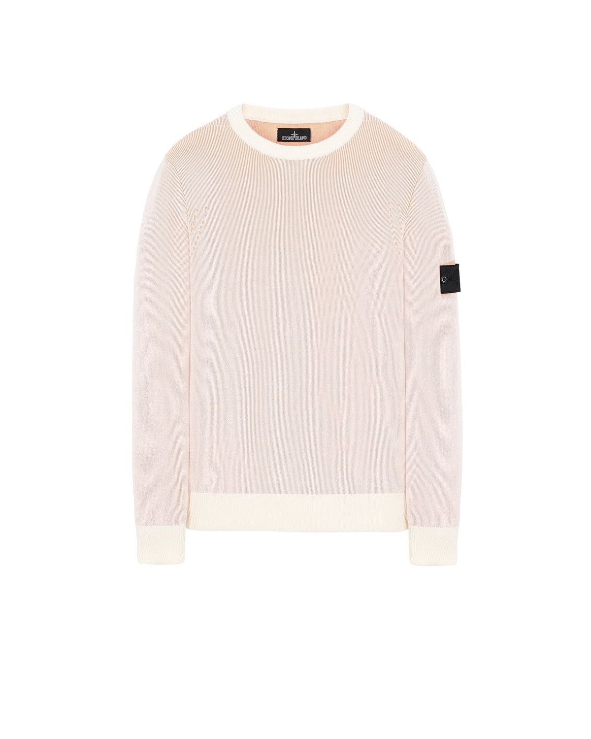 image of Stone Island Shadow Project Vanisé Peach Crewneck Swetaer in Orange, Men's (Size XL)