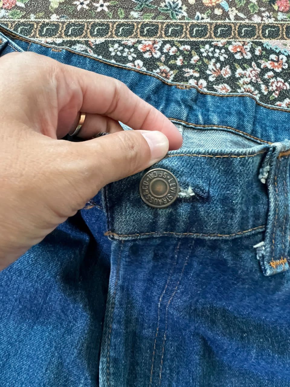 Levi's × Vintage Vintage Levis 517 80s Flare Denim Jeans Size US 34 / EU 50 - 6 Thumbnail