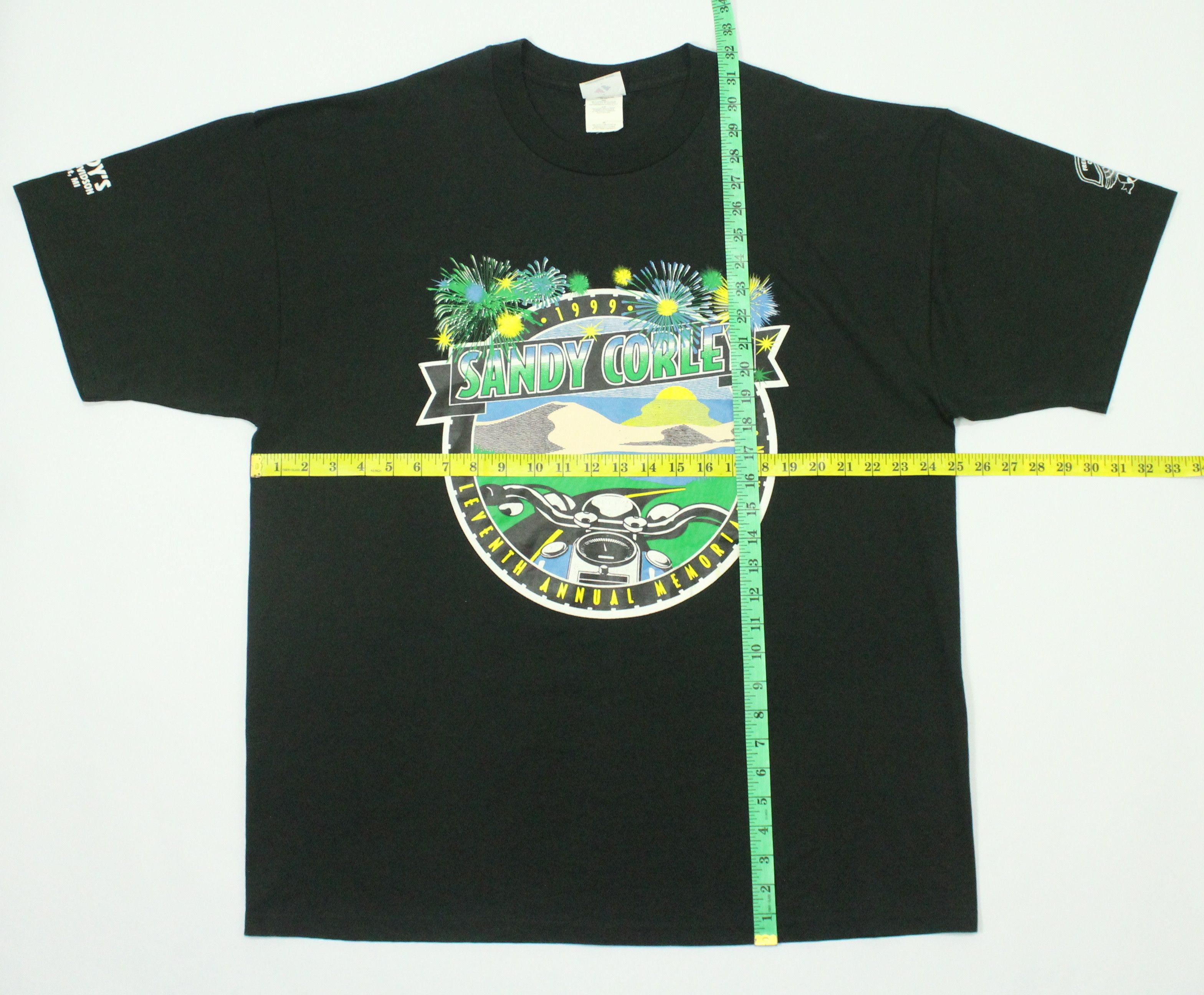 Harley Davidson × Vintage Vintage 90s SANDY CORLEY T Shirt Event Hackley Hospital Size US XXL / EU 58 / 5 - 13 Thumbnail