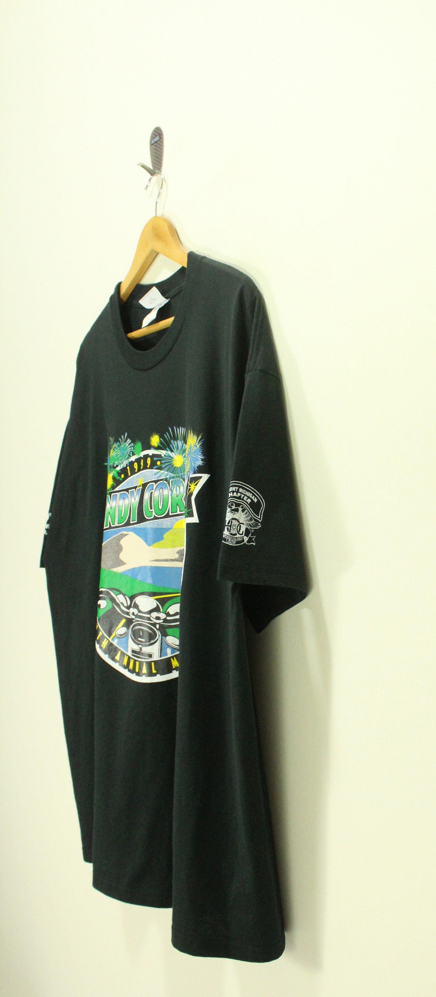 Harley Davidson × Vintage Vintage 90s SANDY CORLEY T Shirt Event Hackley Hospital Size US XXL / EU 58 / 5 - 2 Thumbnail