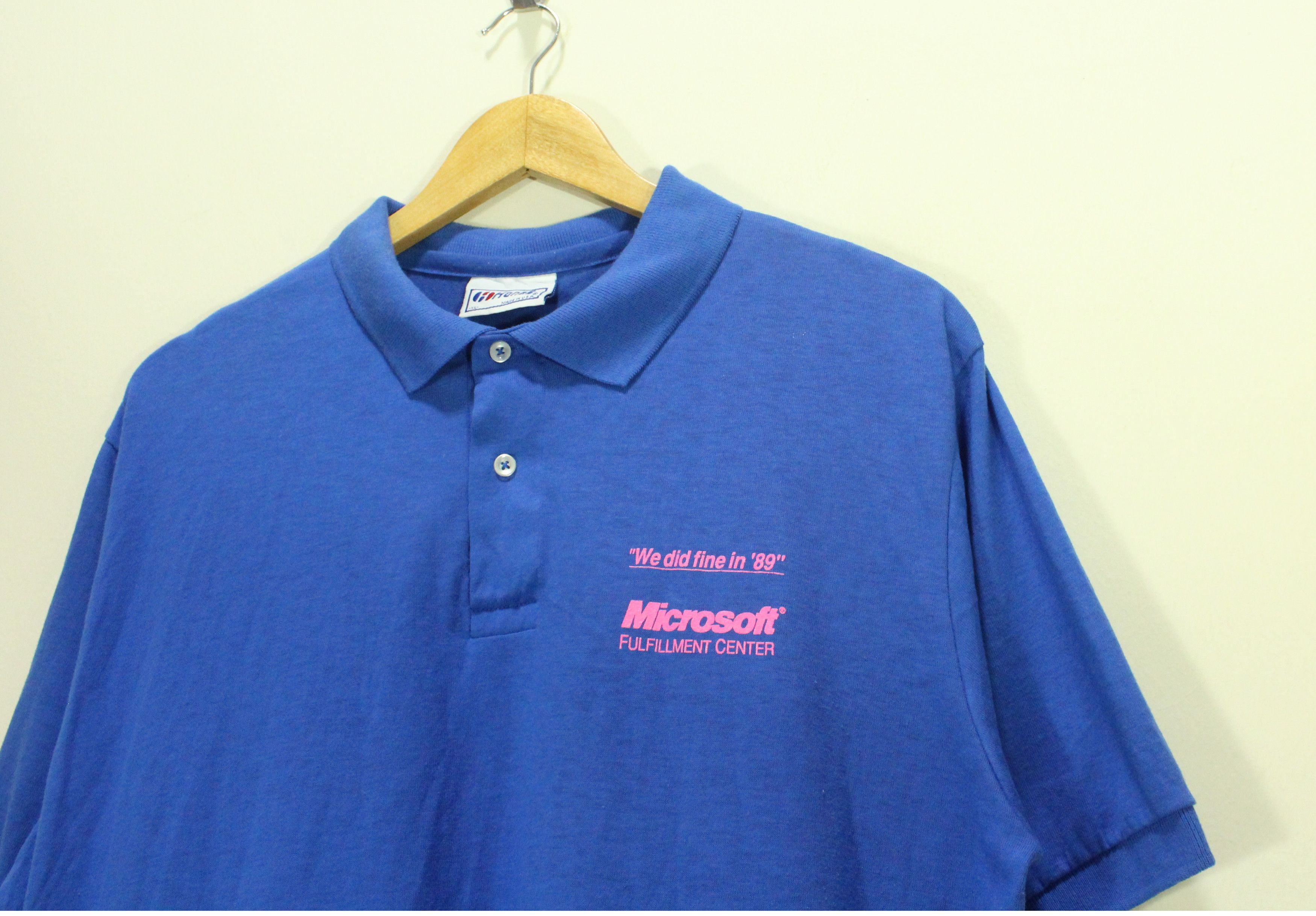 Microsoft × Vintage Vintage 80s MICROSOFT Shirt MADE iN USA Size US XL / EU 56 / 4 - 1 Thumbnail