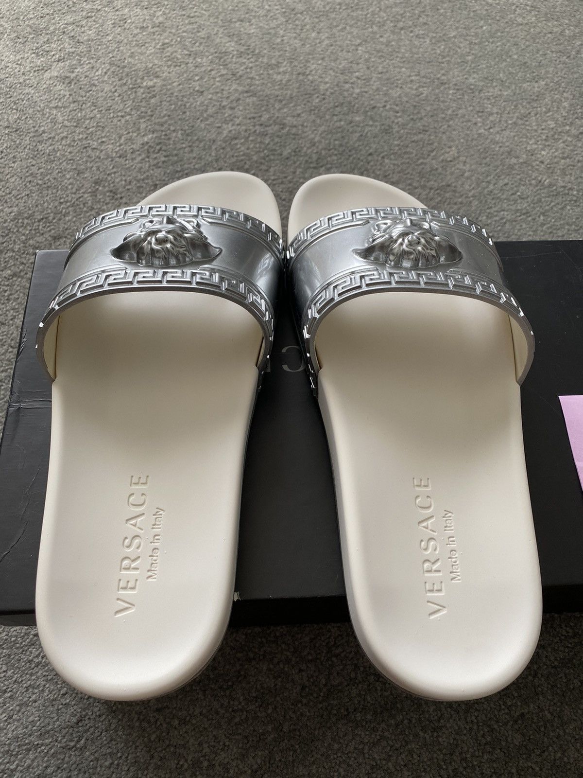 Versace Versace Metallic Chrome Slides size 8 Size US 8 / EU 41 - 4 Thumbnail