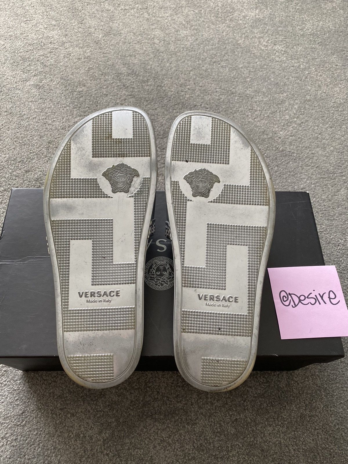 Versace Versace Metallic Chrome Slides size 8 Size US 8 / EU 41 - 3 Thumbnail