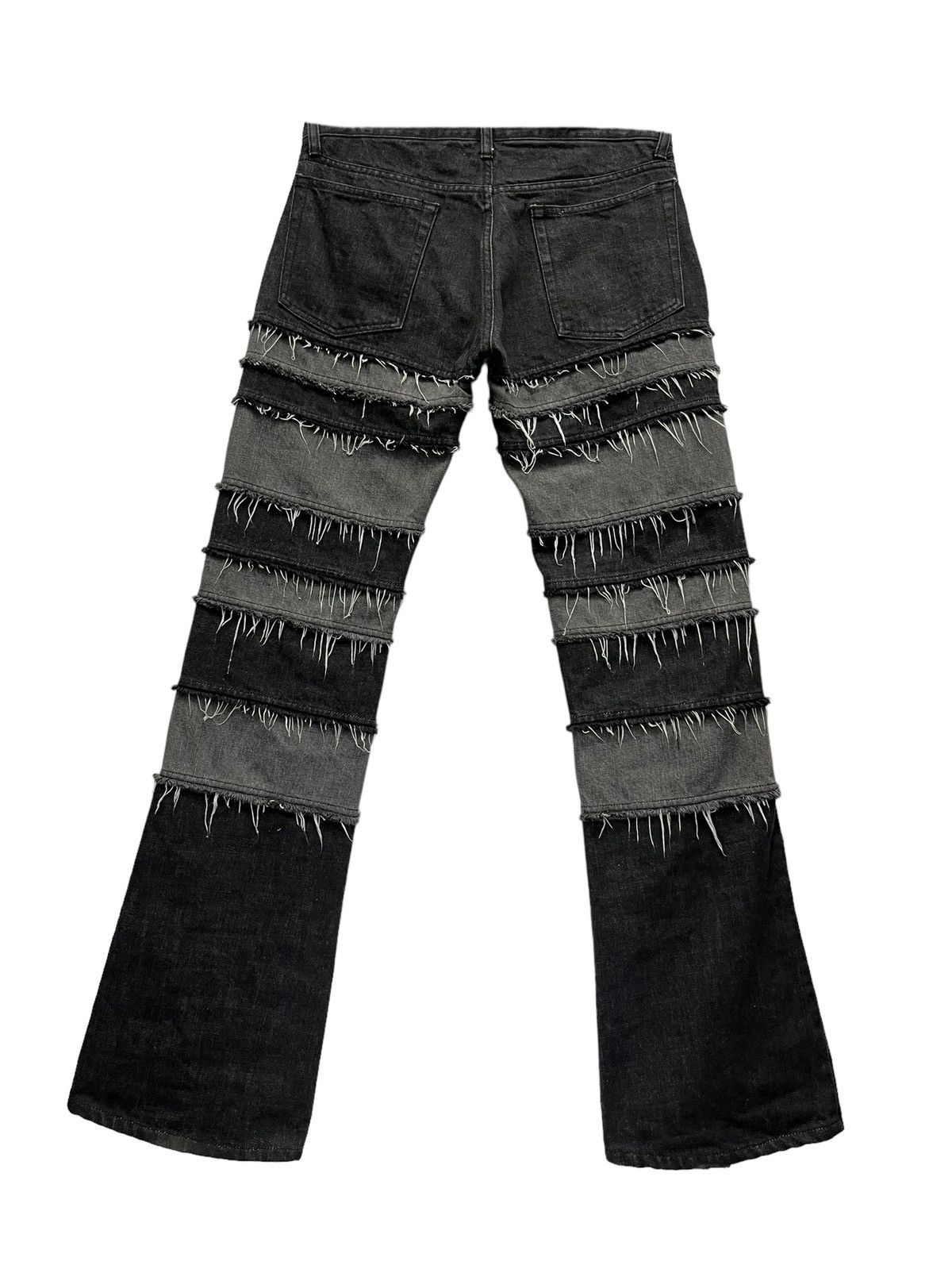 Self Edge Fringe FLARE🔥 Released Hem Panel Hagi Patchwork Denim🔥 Size US 31 - 6 Thumbnail