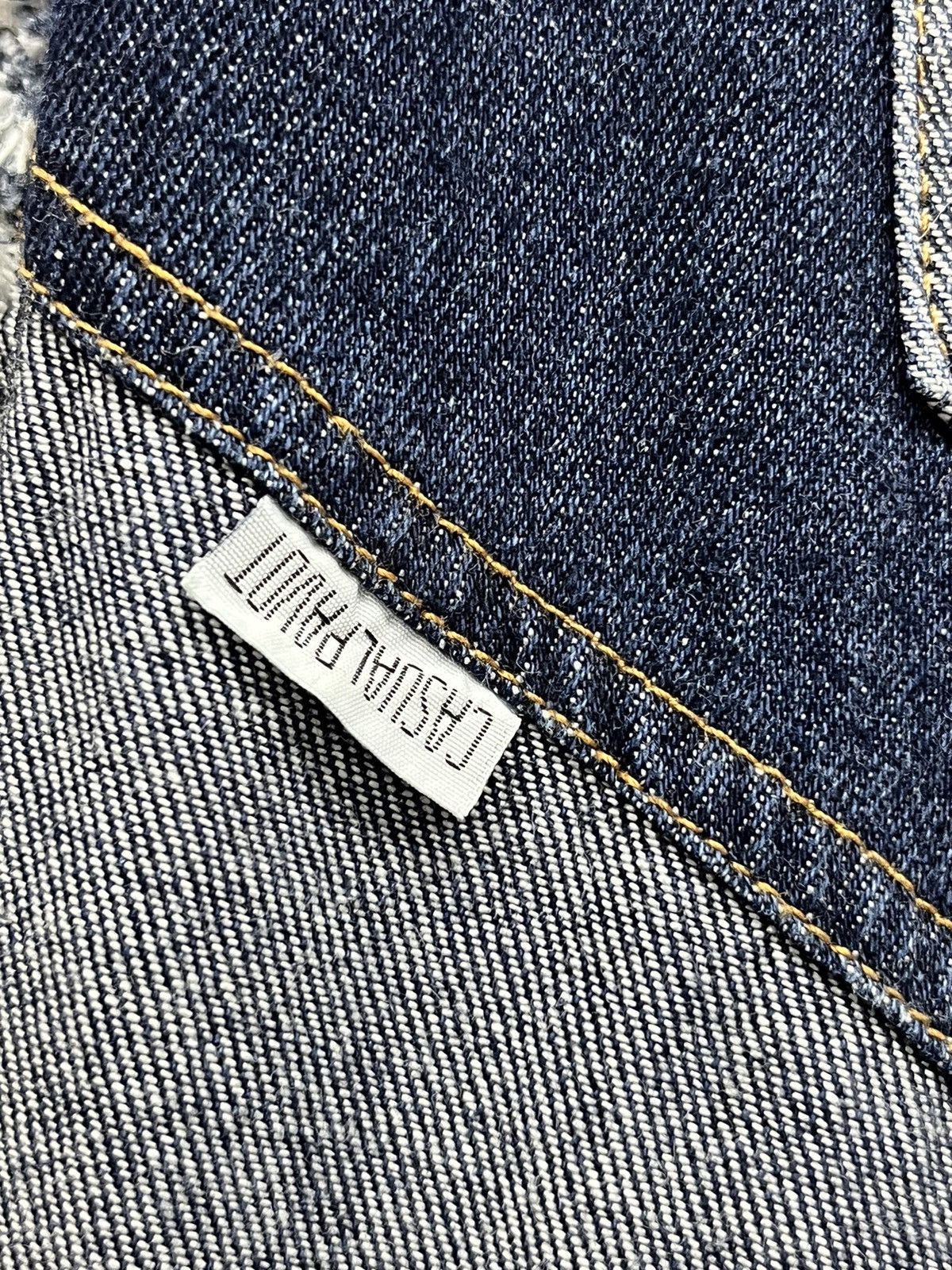 Designer × Japanese Brand × Vintage FYE! Designer Asymmetric Patchwork Side Fringe Flare Denim Size 30" / US 8 / IT 44 - 7 Thumbnail