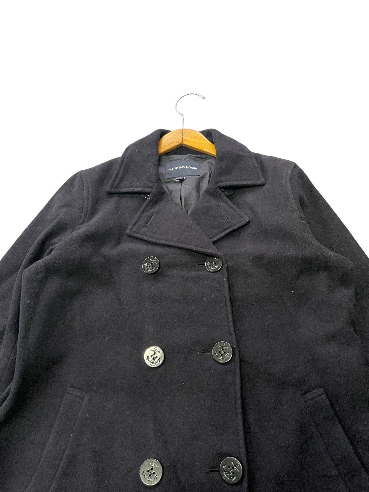 Japanese Brand Good Day House Inspired Usn Pea Coat Size US L / EU 52-54 / 3 - 3 Thumbnail