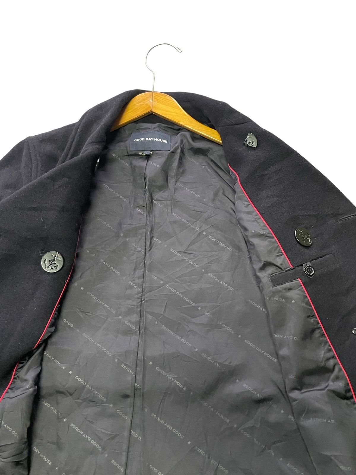 Japanese Brand Good Day House Inspired Usn Pea Coat Size US L / EU 52-54 / 3 - 6 Thumbnail