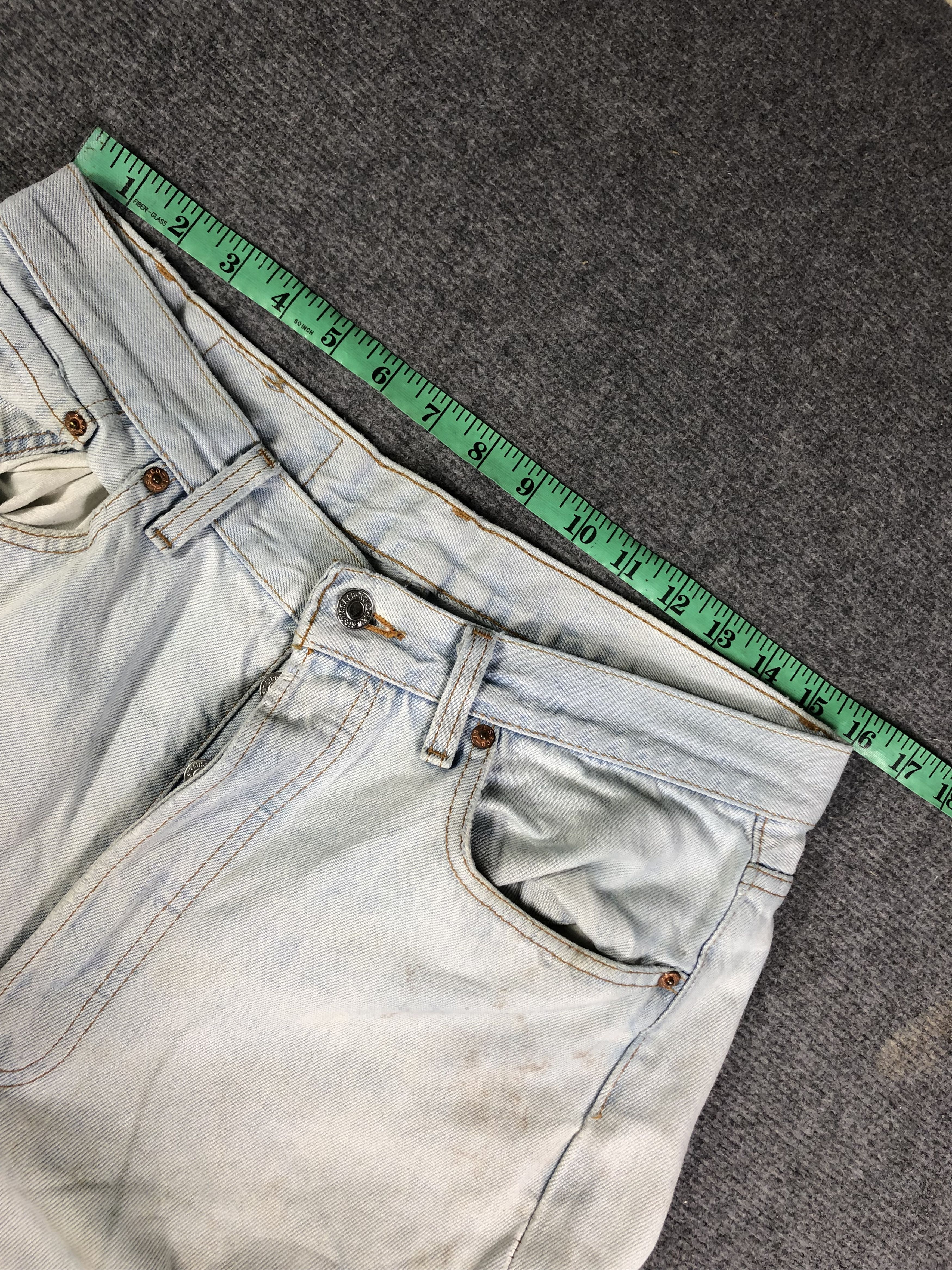 Levi's Vintage Dirty Light Blue Levis 501 33x32 Size US 33 - 7 Thumbnail