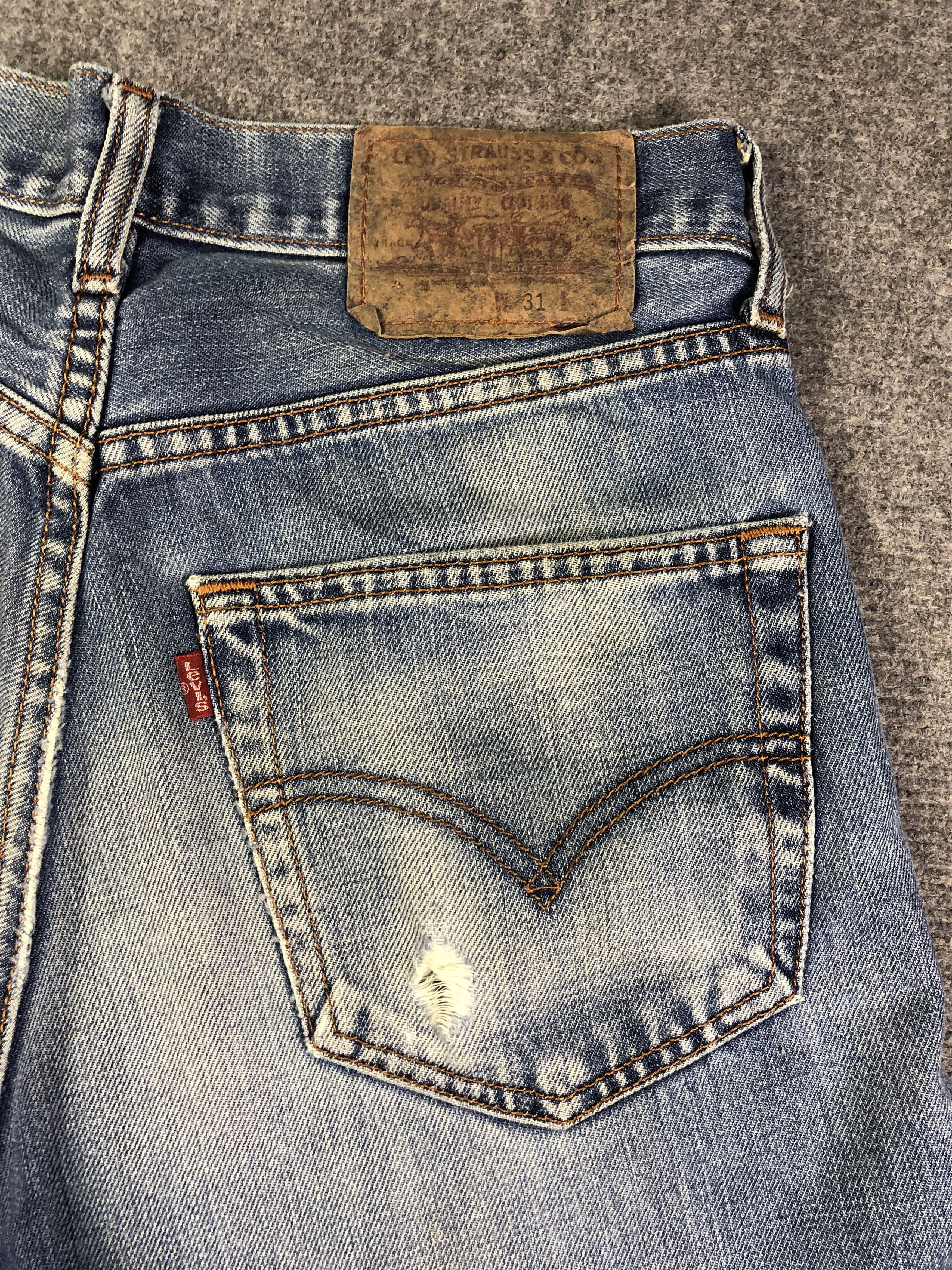Levi's Wash Blue Levis Denim Jeans 31x29.5 Size US 31 - 10 Thumbnail