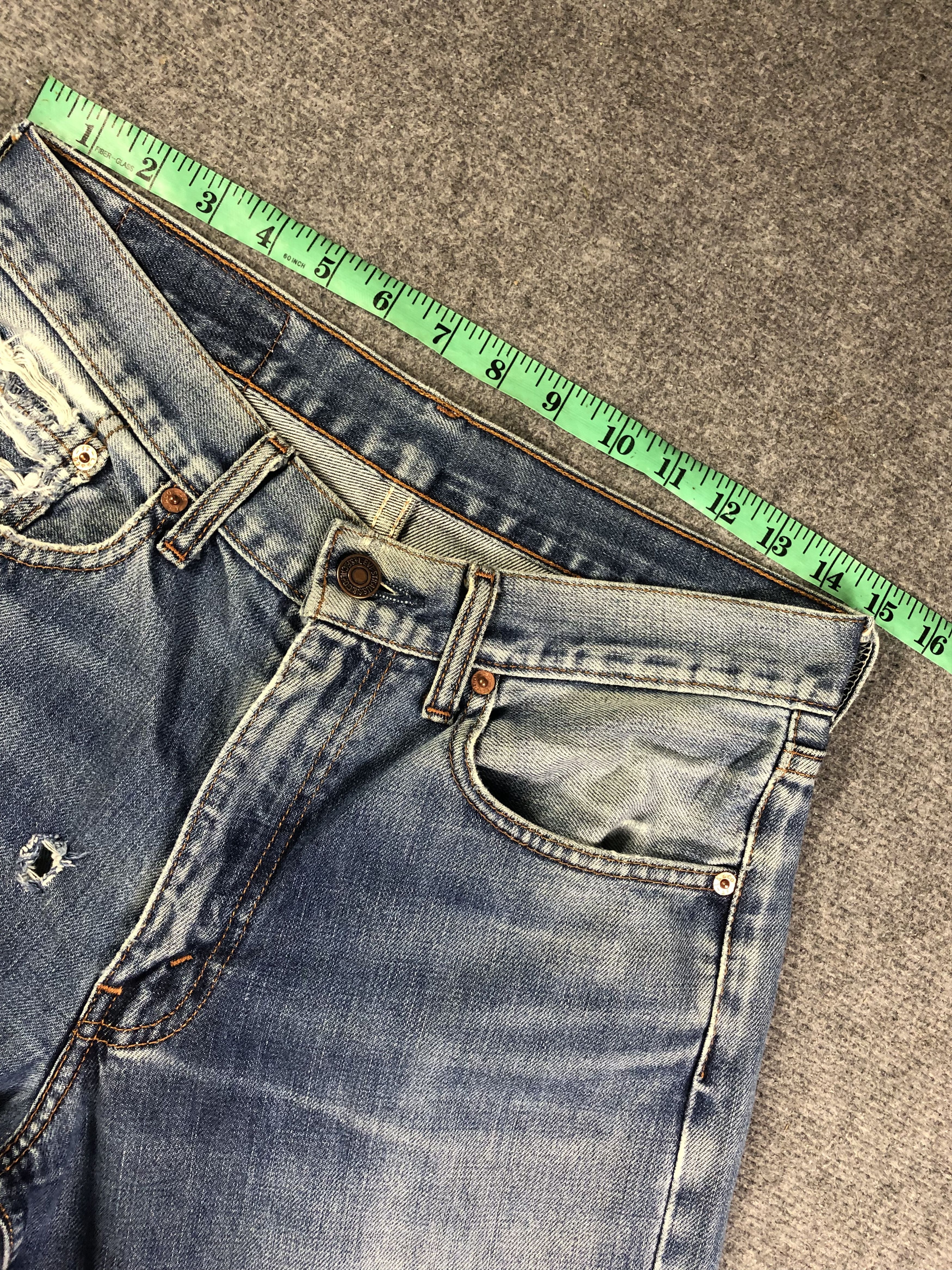 Levi's Wash Blue Levis Denim Jeans 31x29.5 Size US 31 - 6 Thumbnail