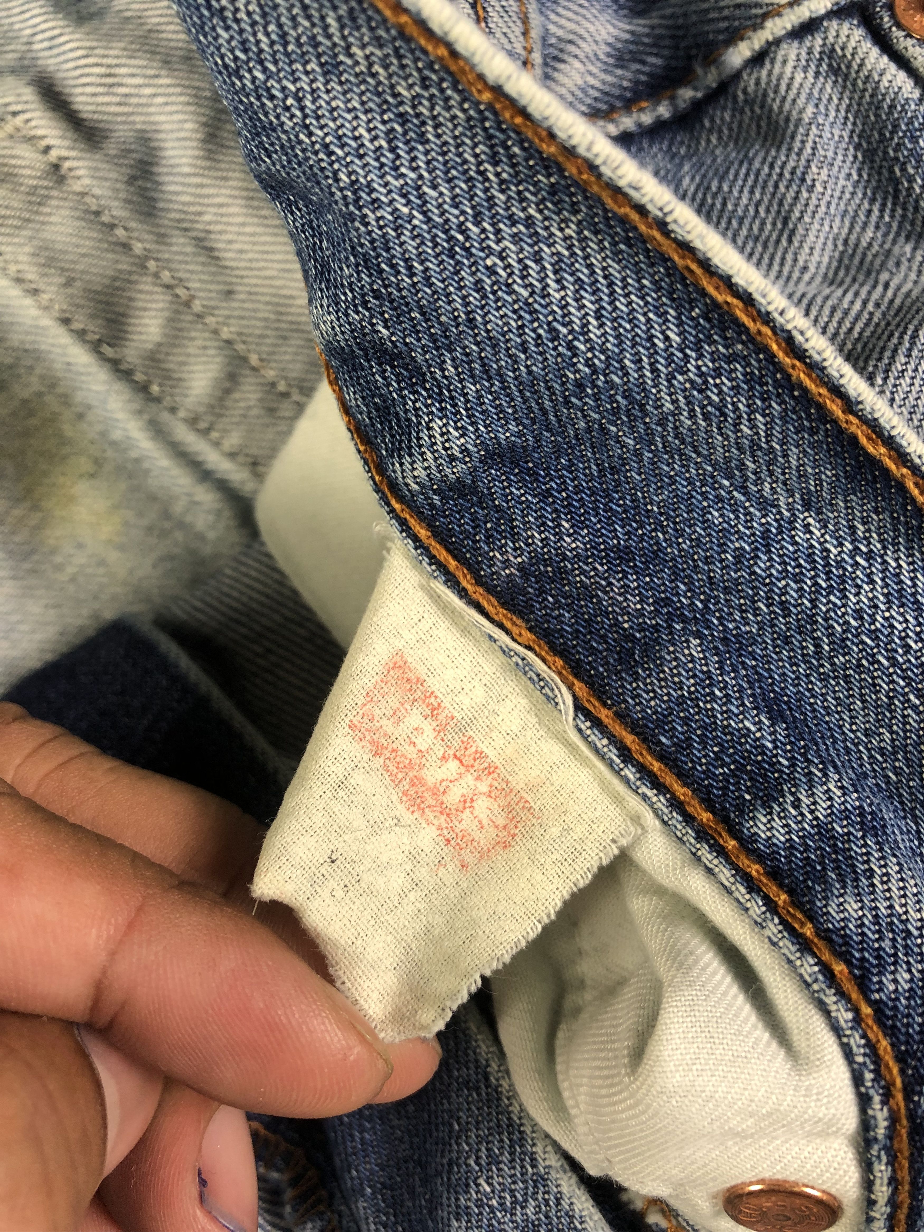 Levi's Wash Blue Levis Denim Jeans 31x29.5 Size US 31 - 4 Thumbnail