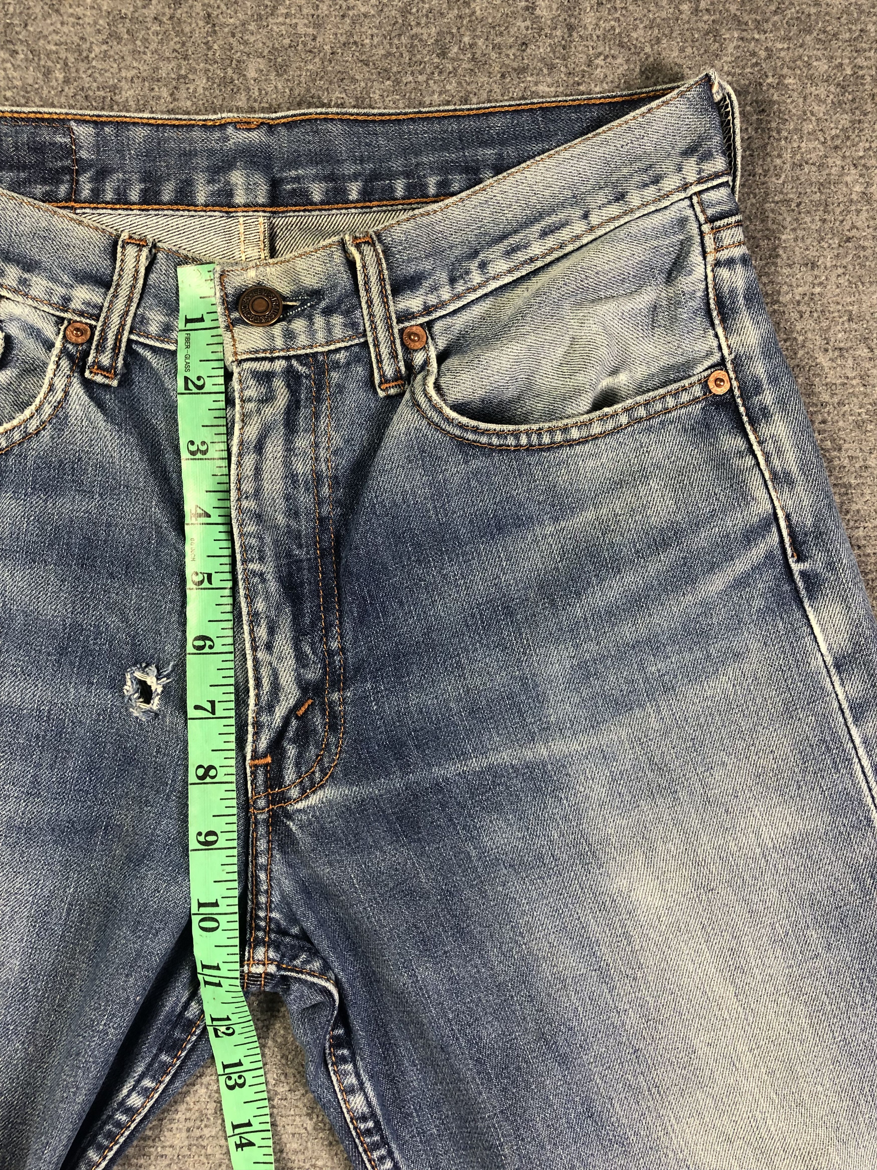 Levi's Wash Blue Levis Denim Jeans 31x29.5 Size US 31 - 7 Thumbnail