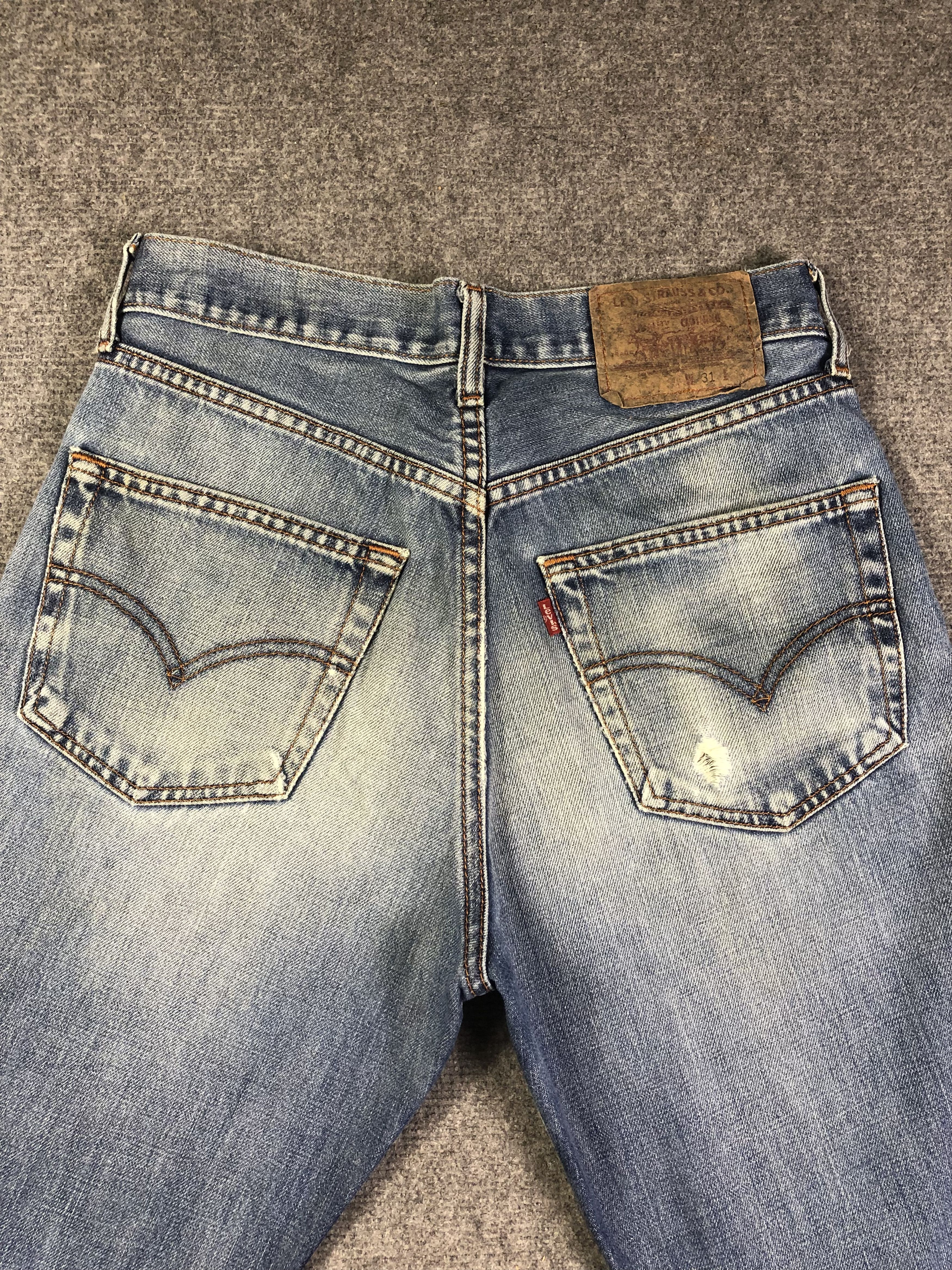 Levi's Wash Blue Levis Denim Jeans 31x29.5 Size US 31 - 9 Thumbnail