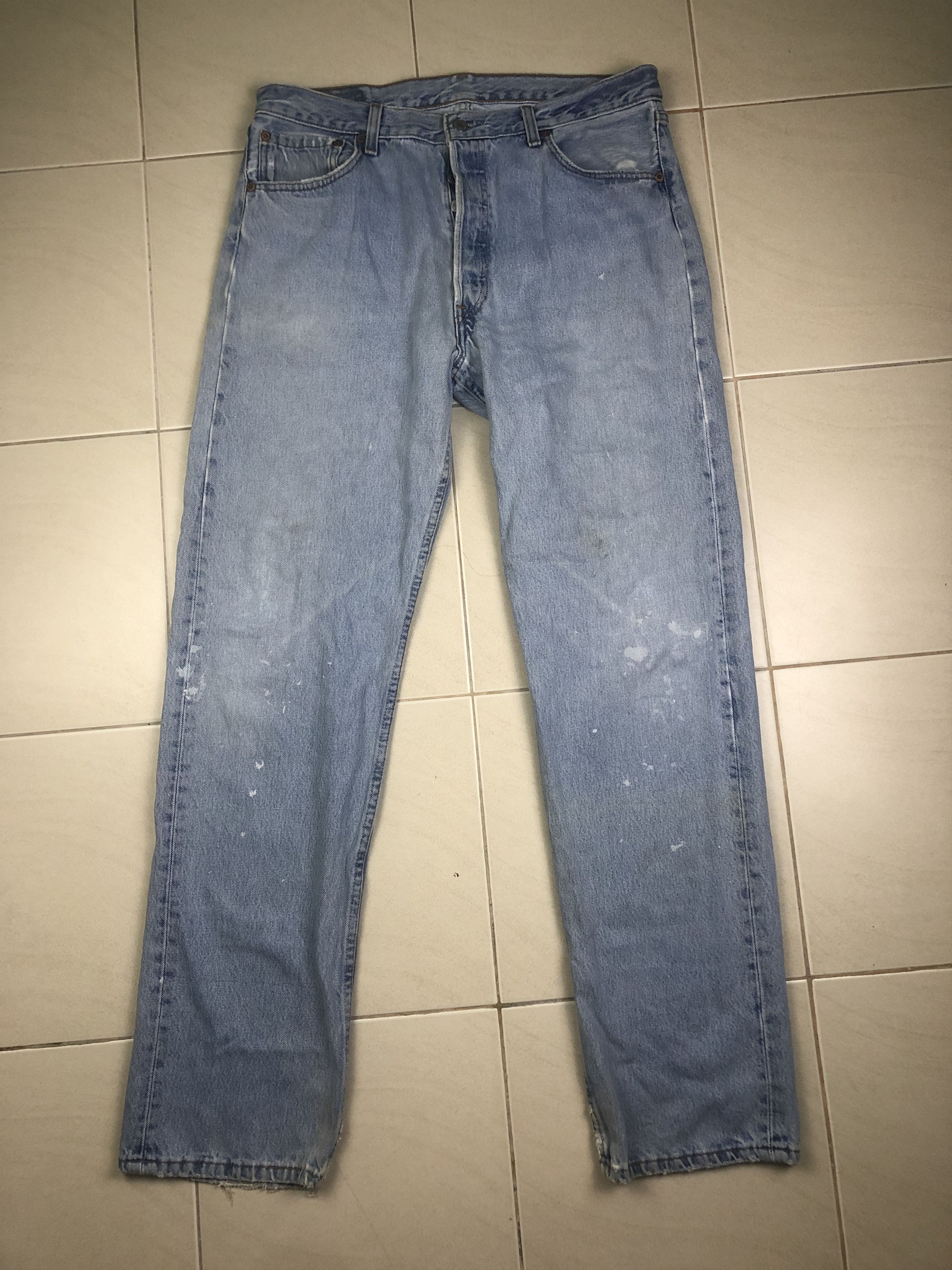 Levi's Wash Blue Vintage Levis 501 Denim Jeans 36X34 Size US 36 / EU 52 - 1 Thumbnail