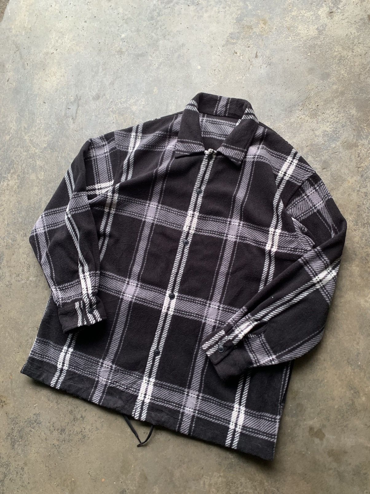 Japanese Brand GU FLEECE FABRICS FLANNEL SHIRTS Size US XL / EU 56 / 4 - 1 Thumbnail