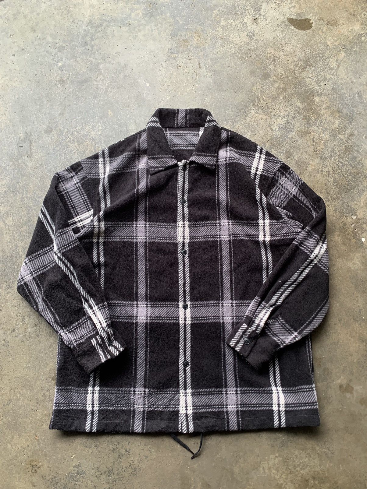 Japanese Brand GU FLEECE FABRICS FLANNEL SHIRTS Size US XL / EU 56 / 4 - 2 Thumbnail