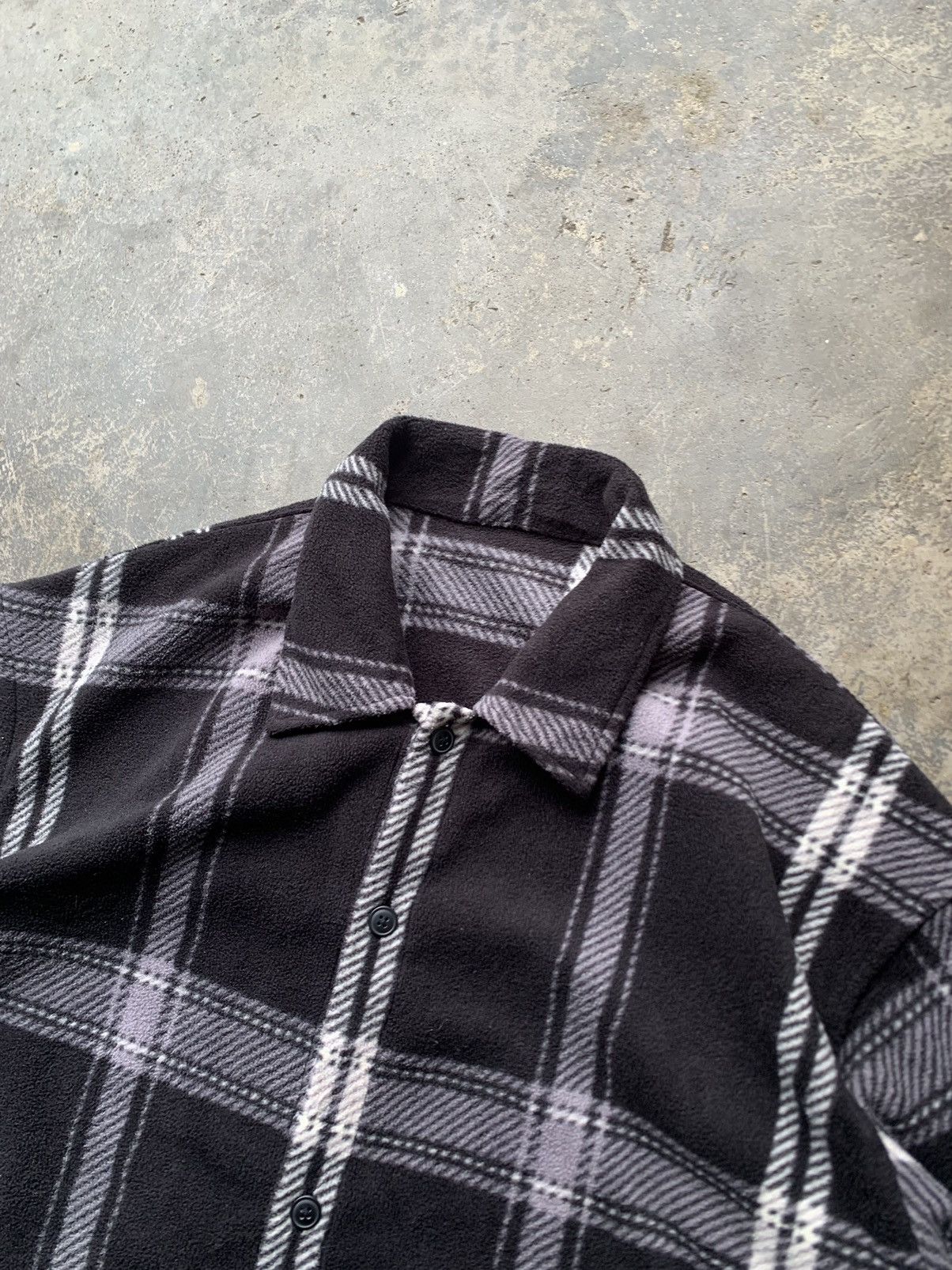 Japanese Brand GU FLEECE FABRICS FLANNEL SHIRTS Size US XL / EU 56 / 4 - 4 Thumbnail