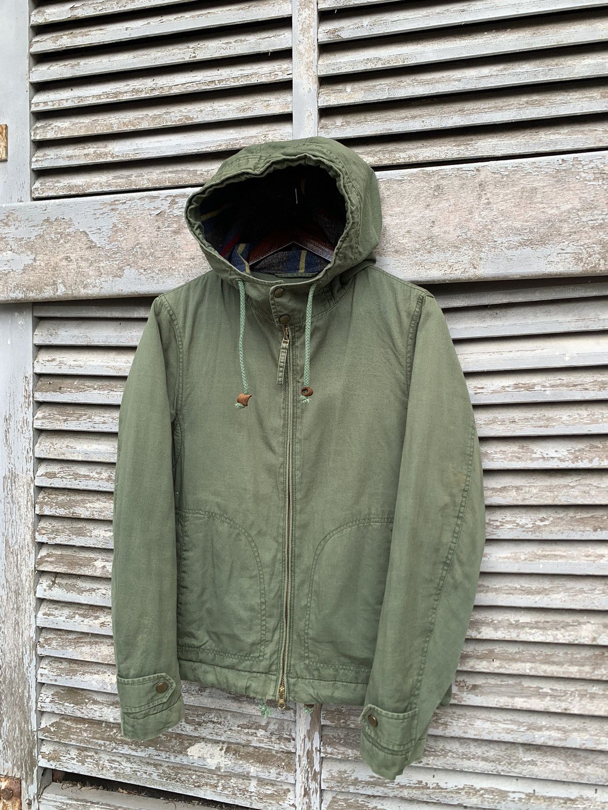URBAN RESEARCH DOORS 👹Vintage Urban Research Blanked Lined Hooded Jacket Size US M / EU 48-50 / 2 - 3 Thumbnail