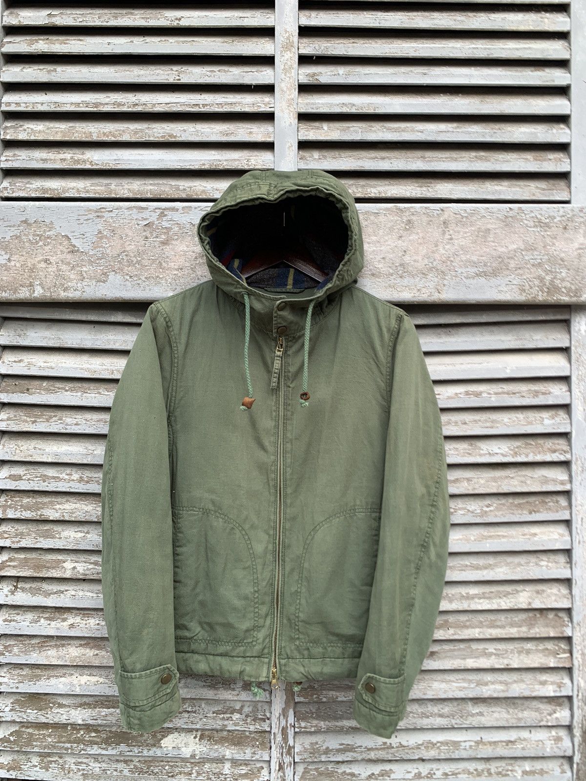 URBAN RESEARCH DOORS 👹Vintage Urban Research Blanked Lined Hooded Jacket Size US M / EU 48-50 / 2 - 2 Thumbnail