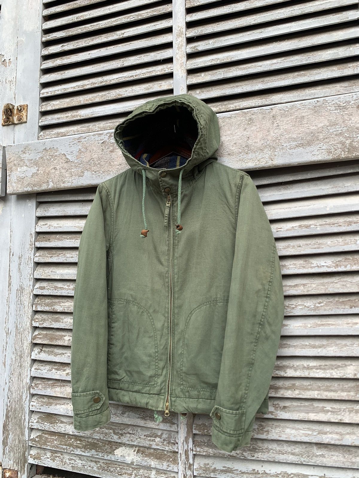 URBAN RESEARCH DOORS 👹Vintage Urban Research Blanked Lined Hooded Jacket Size US M / EU 48-50 / 2 - 4 Thumbnail