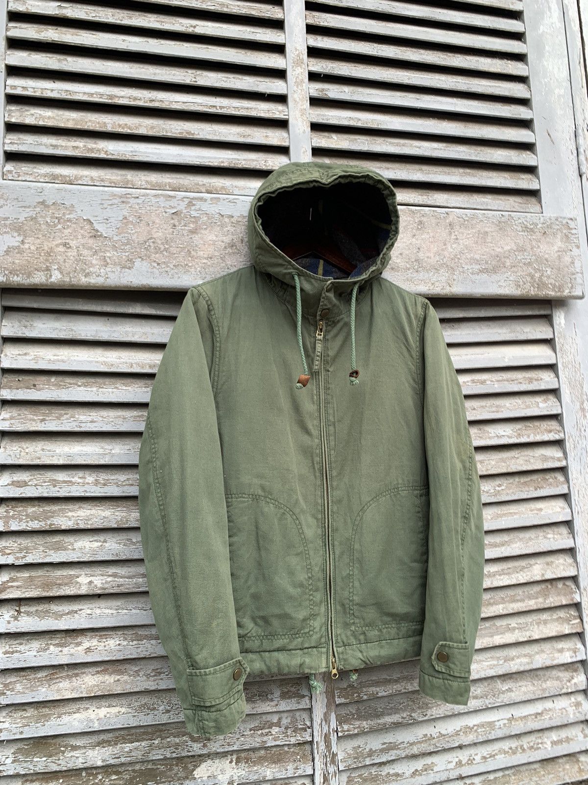 URBAN RESEARCH DOORS 👹Vintage Urban Research Blanked Lined Hooded Jacket Size US M / EU 48-50 / 2 - 6 Thumbnail