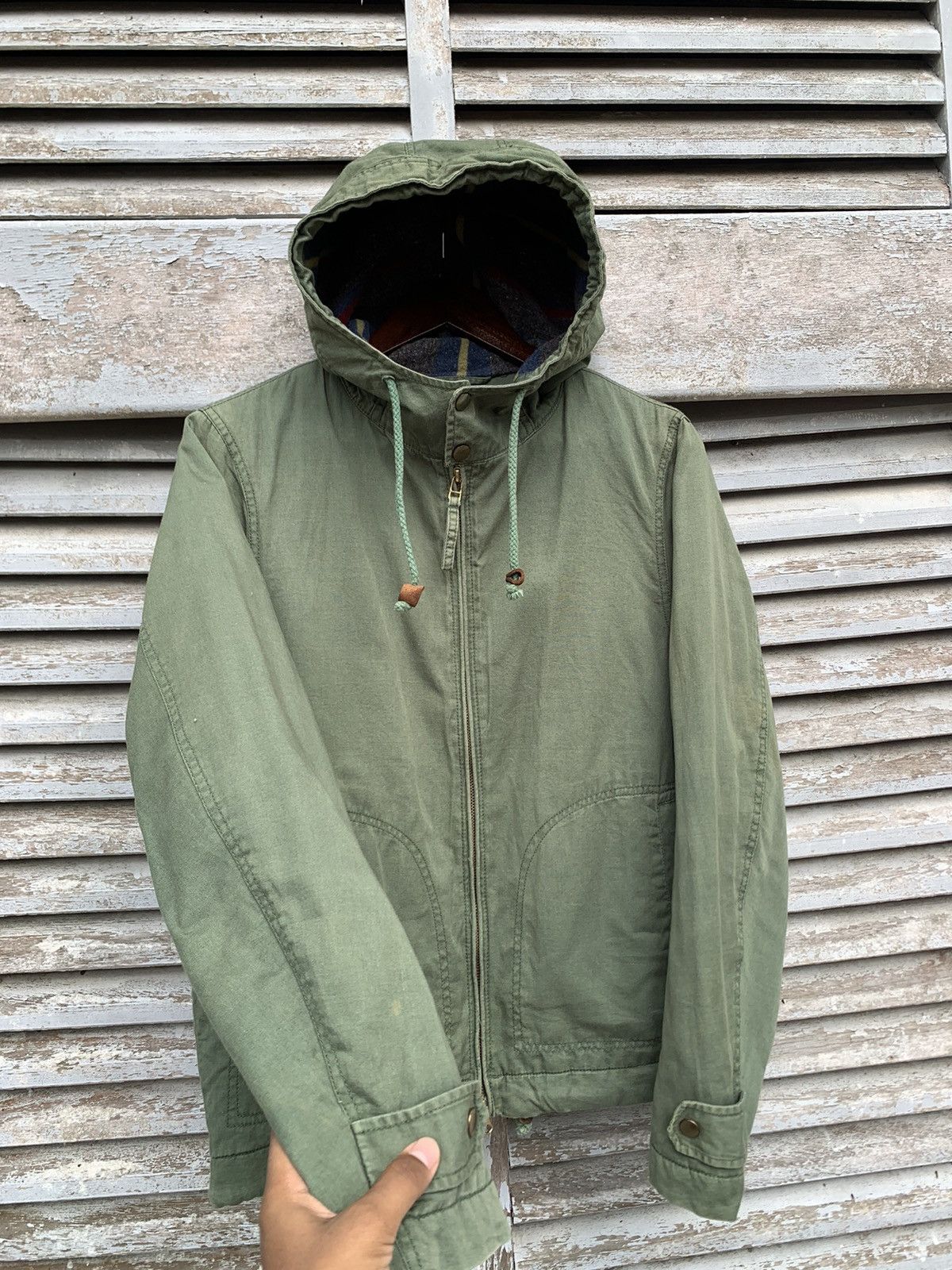 URBAN RESEARCH DOORS 👹Vintage Urban Research Blanked Lined Hooded Jacket Size US M / EU 48-50 / 2 - 7 Thumbnail