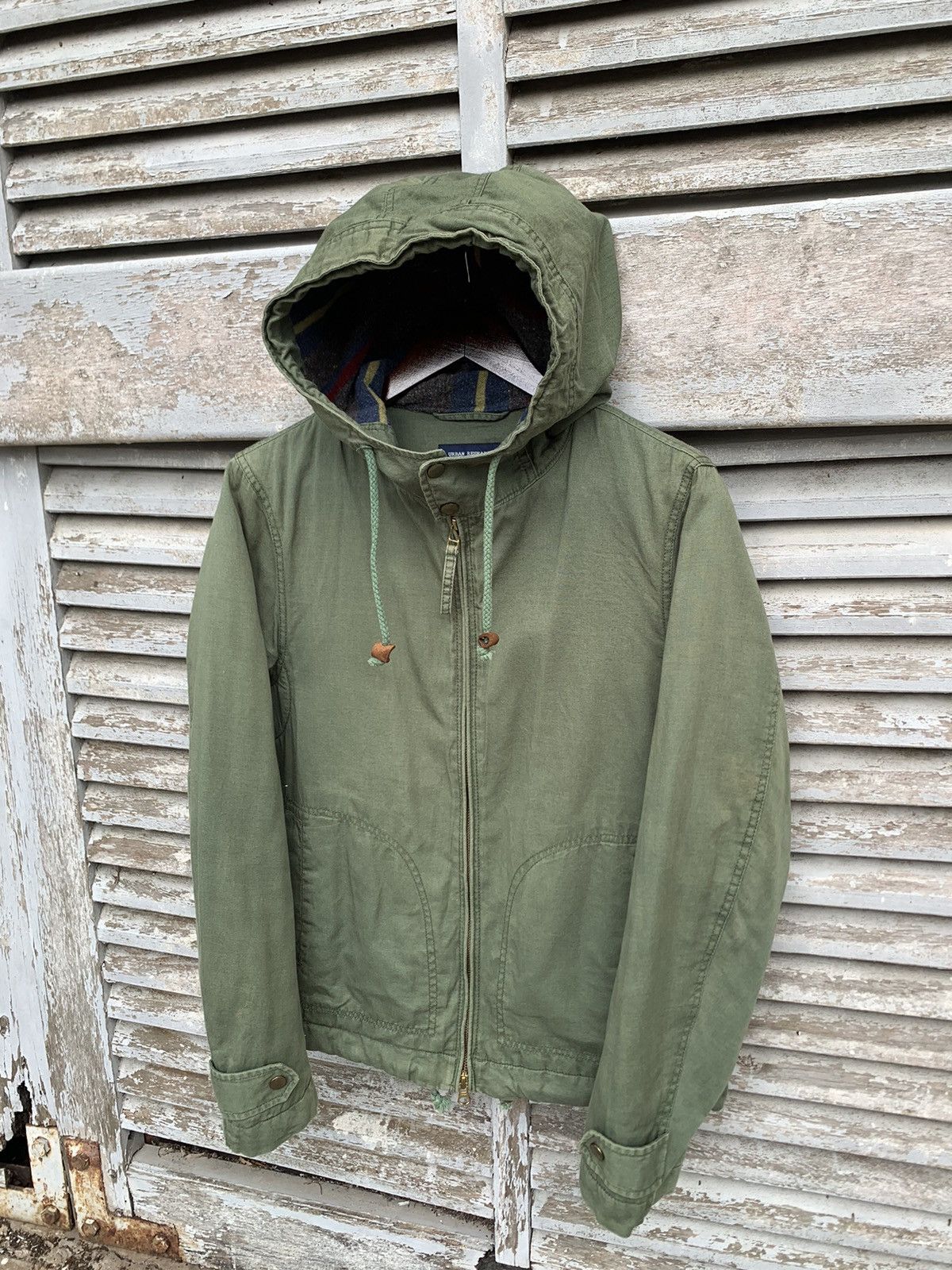 URBAN RESEARCH DOORS 👹Vintage Urban Research Blanked Lined Hooded Jacket Size US M / EU 48-50 / 2 - 5 Thumbnail