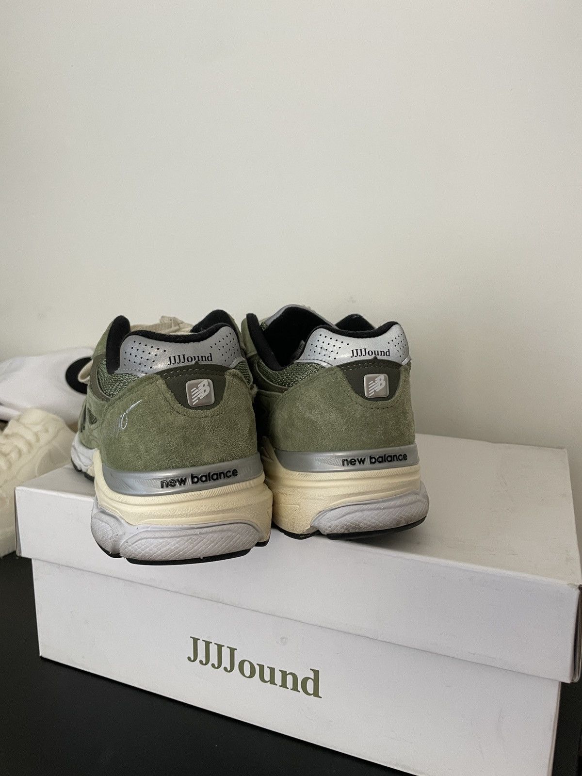 JJJJound × New Balance New Balance 990v3 JJJJound Olive Size US 10 / EU 43 - 5 Thumbnail