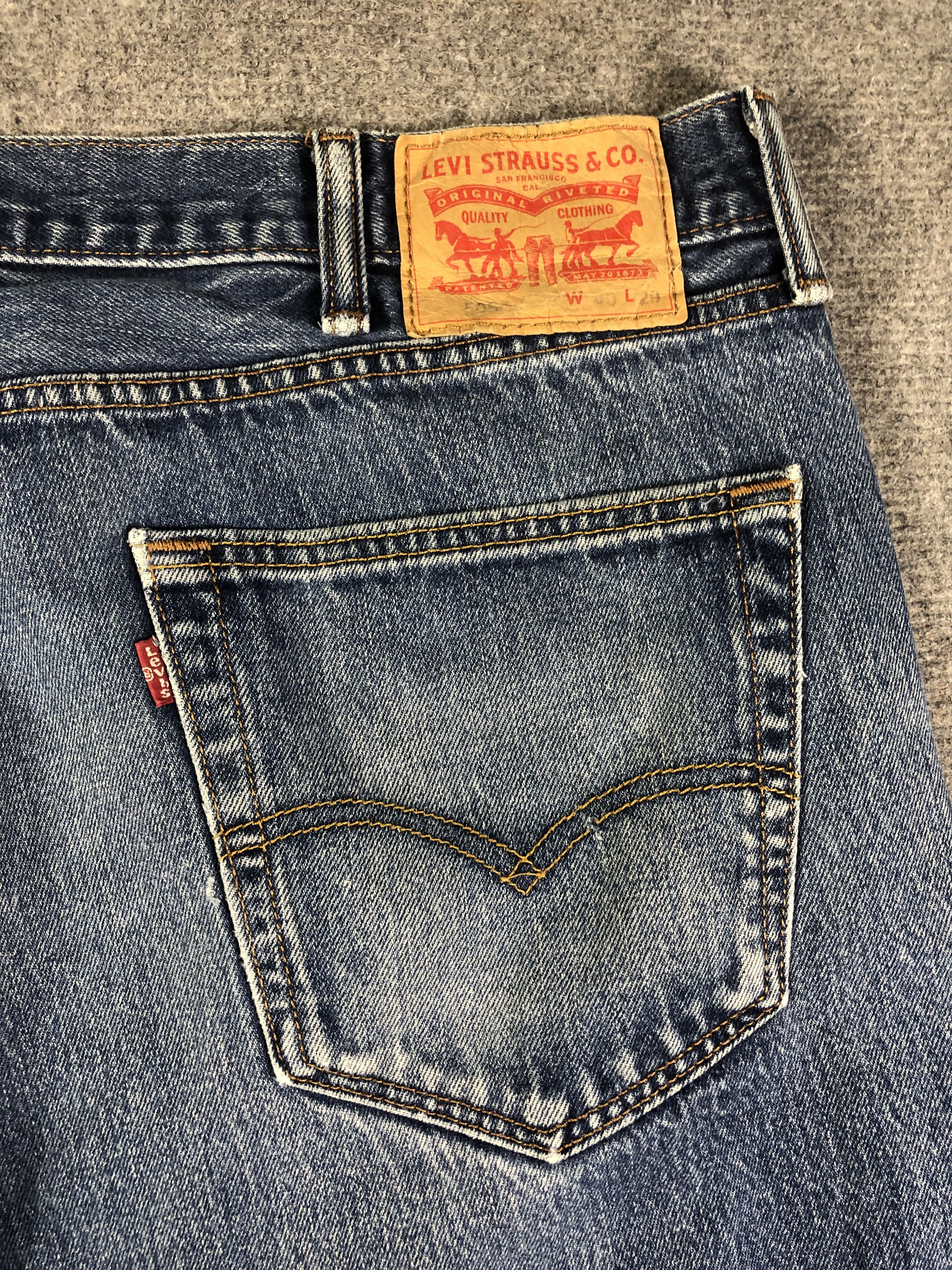 Levi's Faded Blue Levis 505 Denim Jeans 41x28 Size US 41 - 14 Thumbnail
