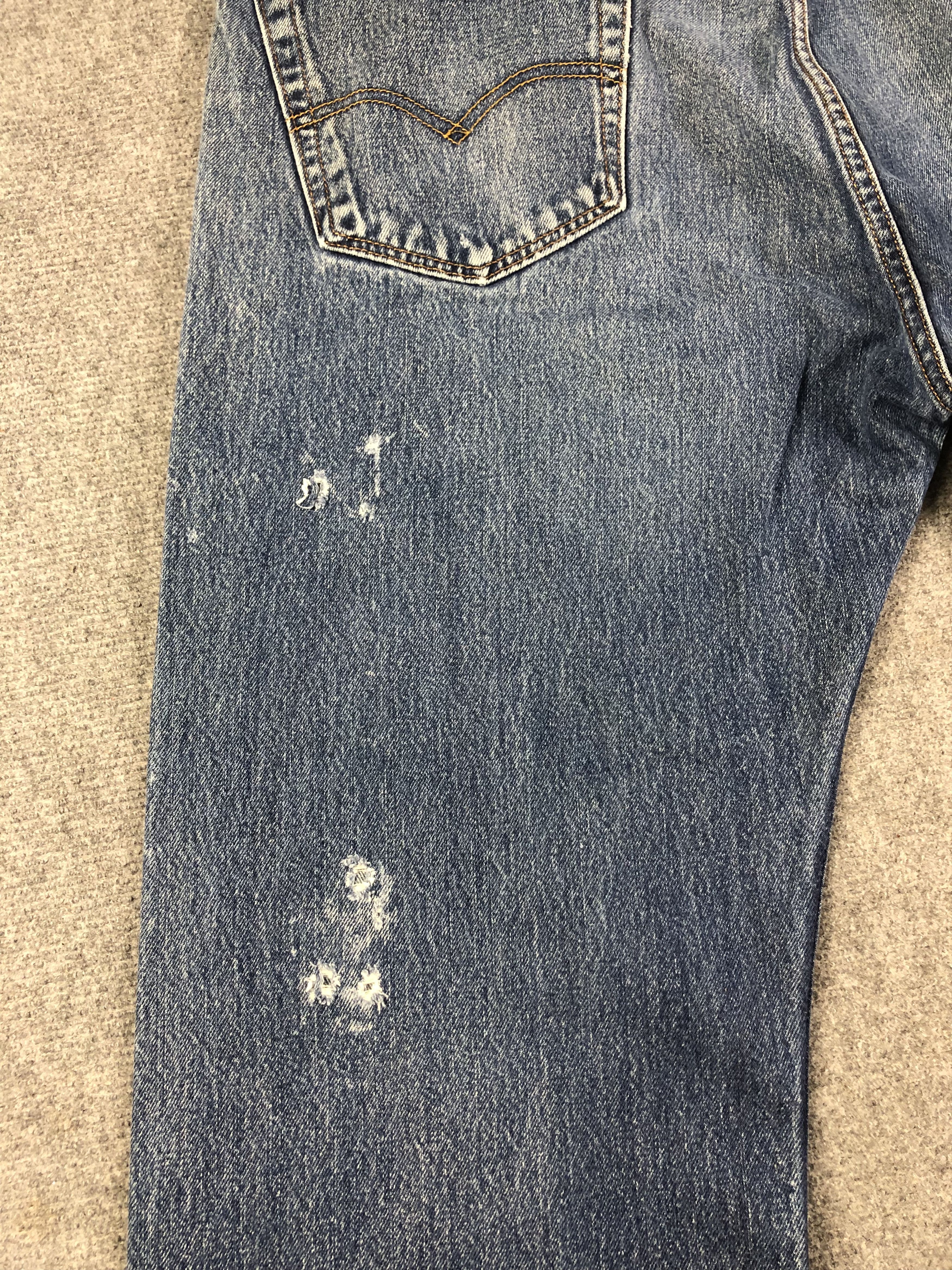 Levi's Faded Blue Levis 505 Denim Jeans 41x28 Size US 41 - 12 Thumbnail