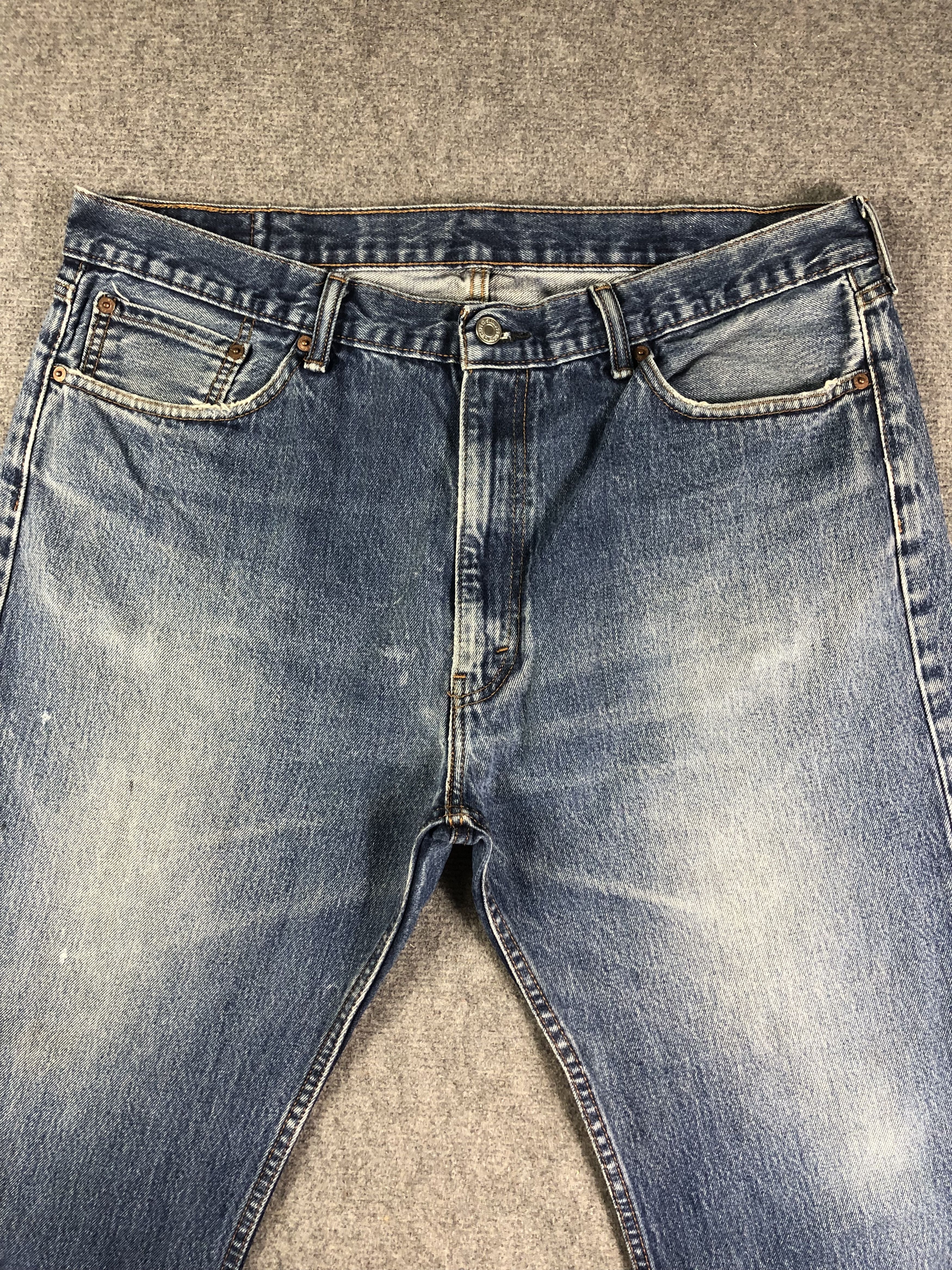 Levi's Faded Blue Levis 505 Denim Jeans 41x28 Size US 41 - 2 Thumbnail