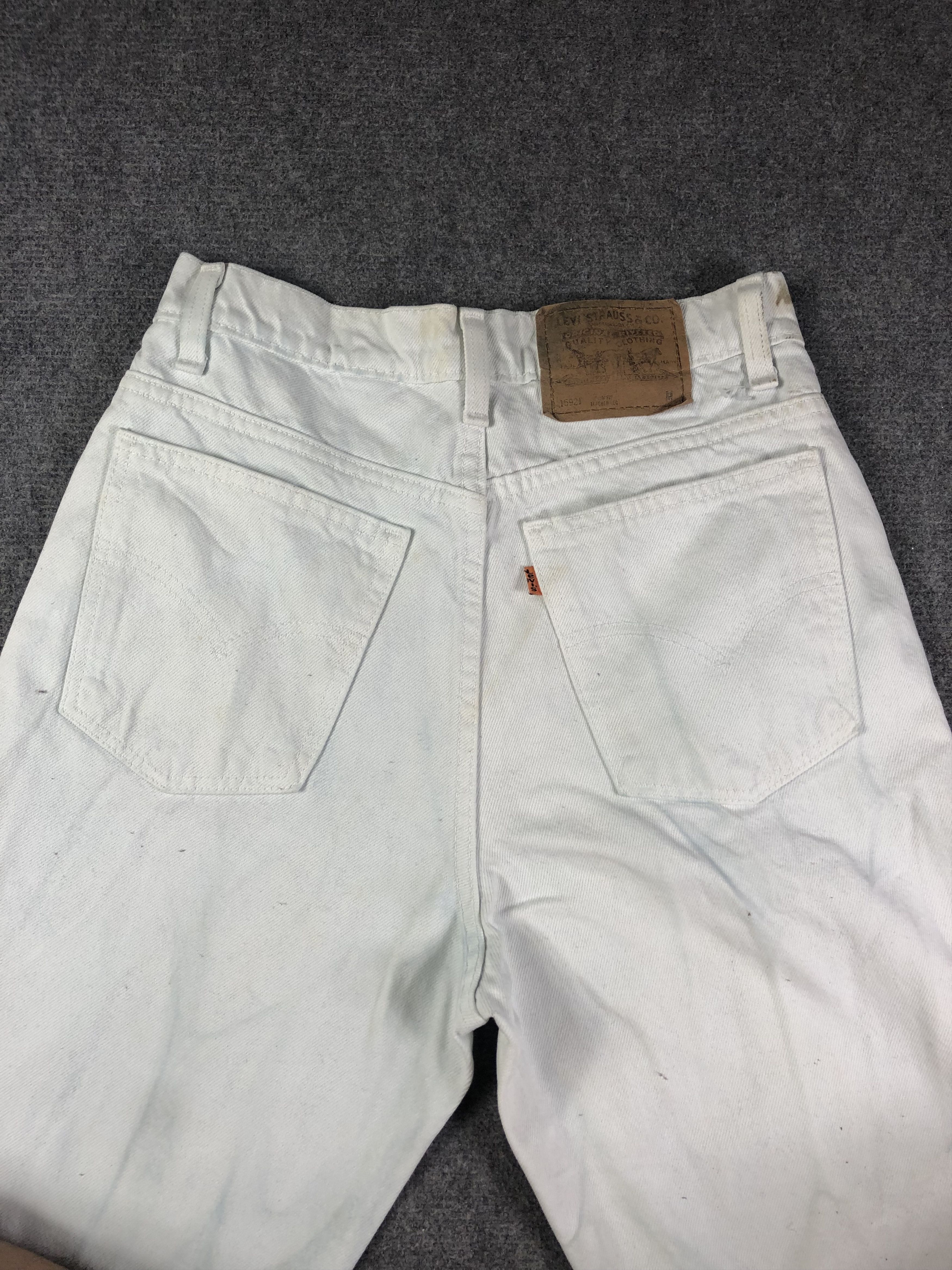 Levi's Dirty White Vintage Levis Orange Tag 29x30.5 Size US 29 - 11 Thumbnail