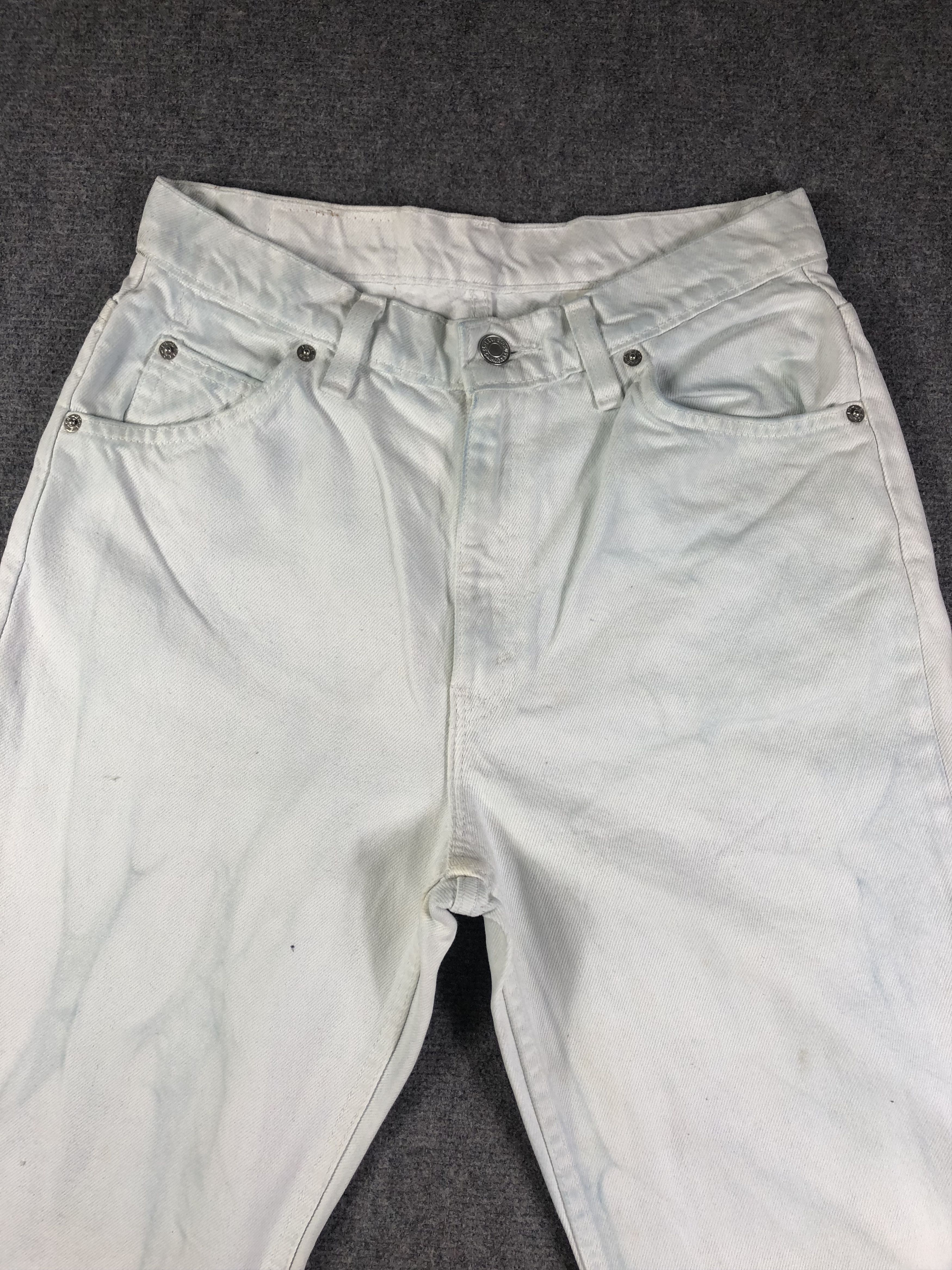 Levi's Dirty White Vintage Levis Orange Tag 29x30.5 Size US 29 - 2 Thumbnail