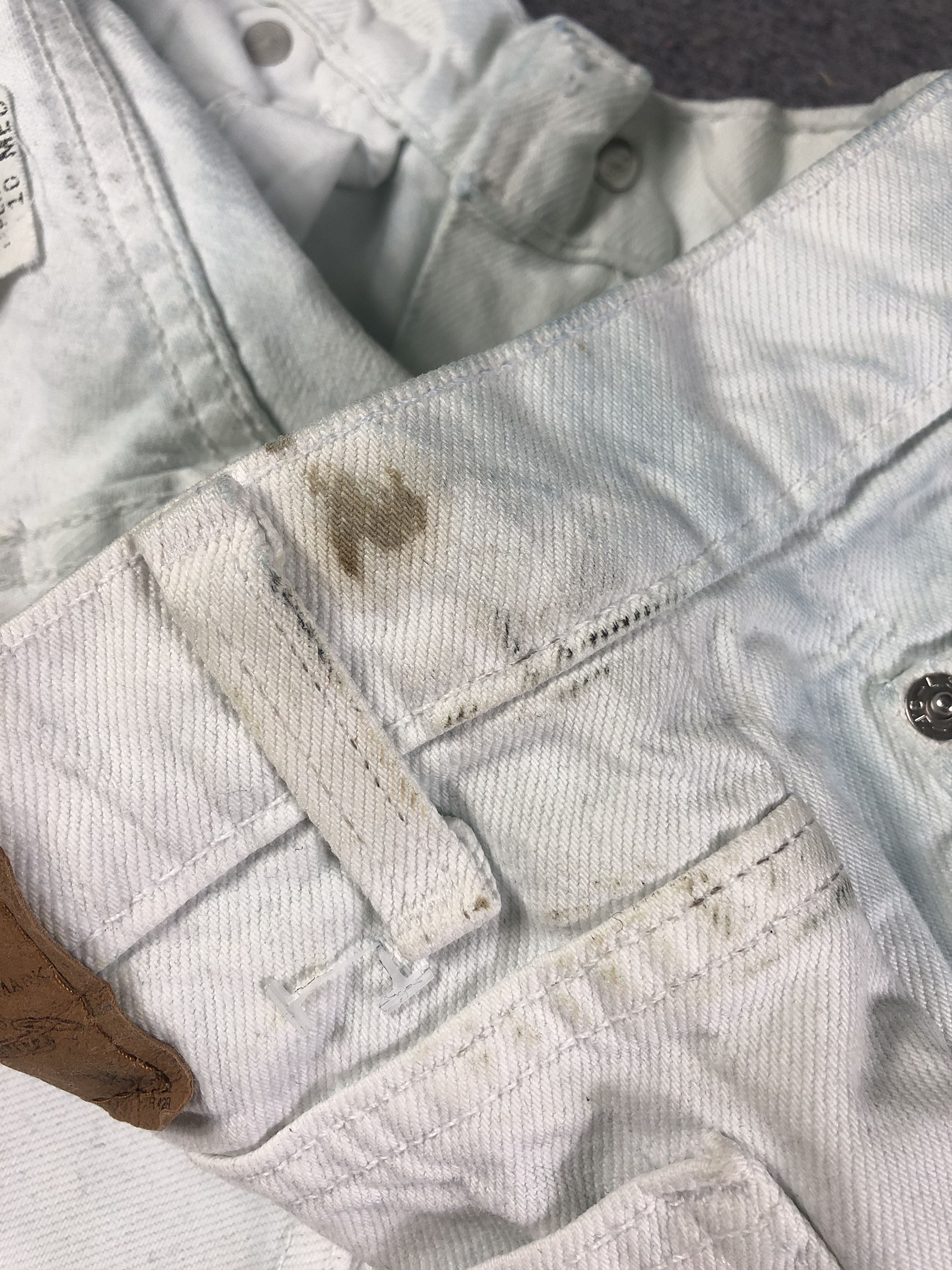 Levi's Dirty White Vintage Levis Orange Tag 29x30.5 Size US 29 - 10 Thumbnail