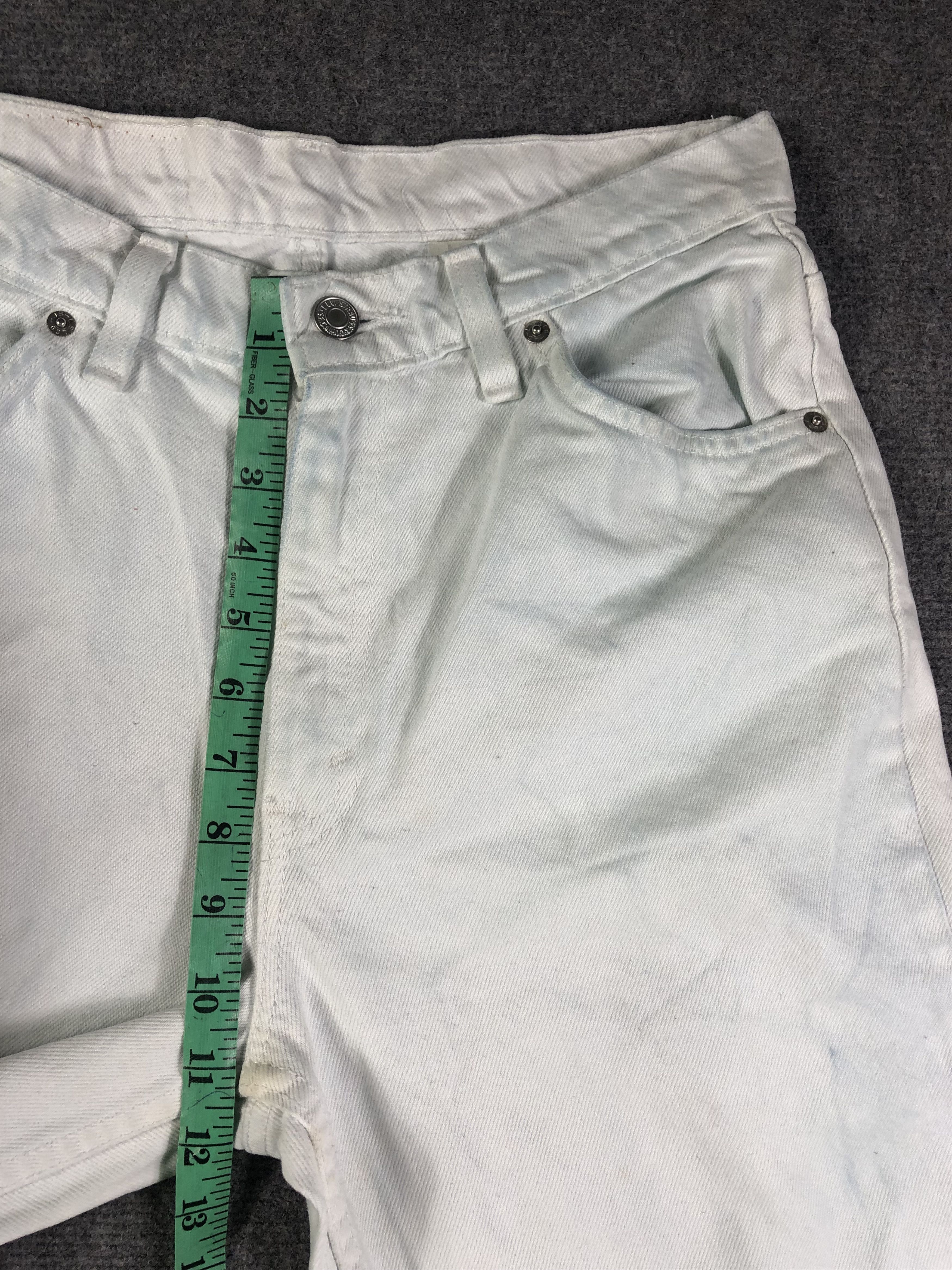 Levi's Dirty White Vintage Levis Orange Tag 29x30.5 Size US 29 - 8 Thumbnail