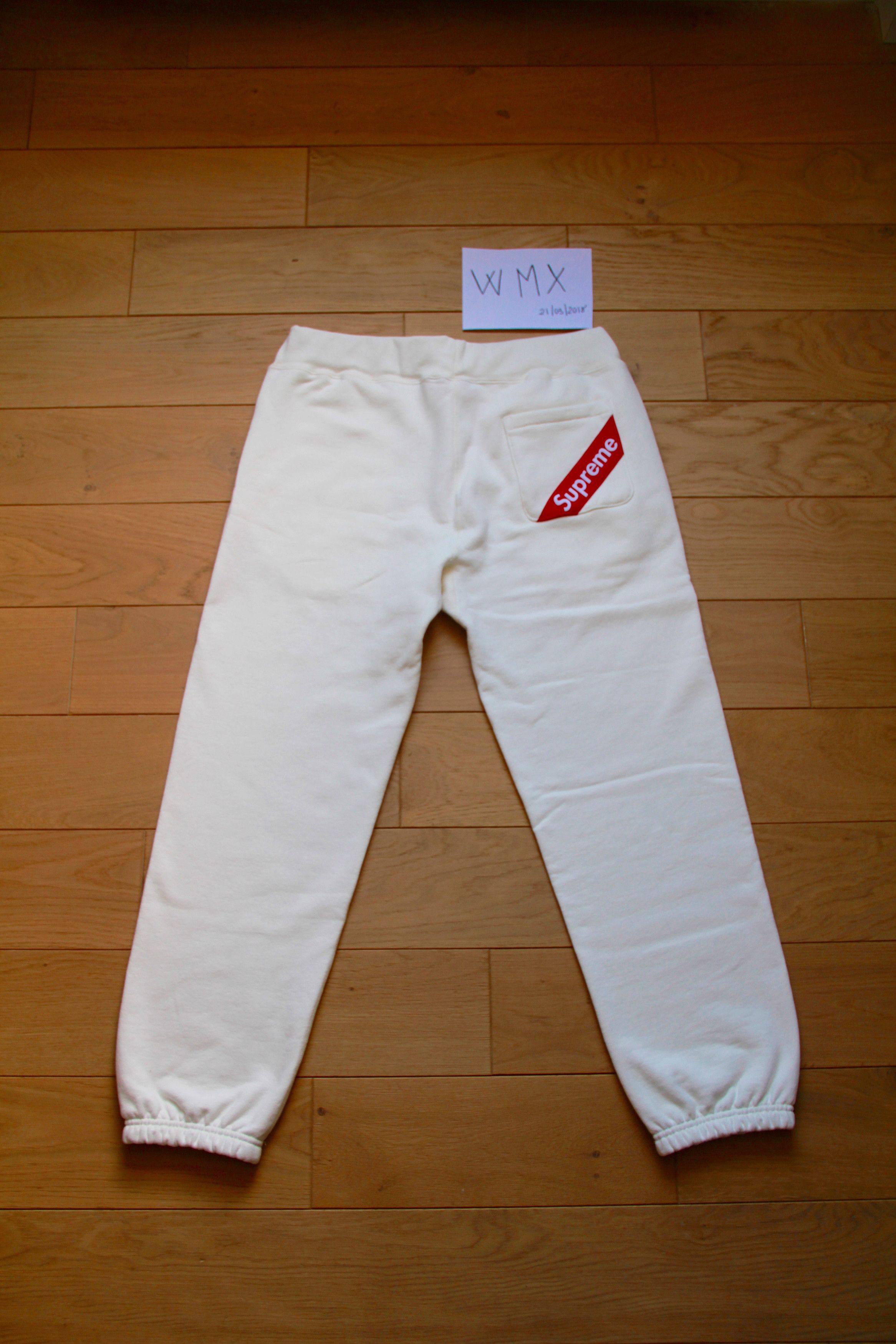 Supreme corner hotsell label sweatpants