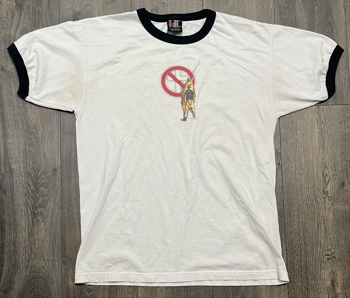 Band Tees × Vintage Back2SchoolSale! Vintage 1996 Bad Religion Ringer Tee Size US L / EU 52-54 / 3 - 1 Thumbnail