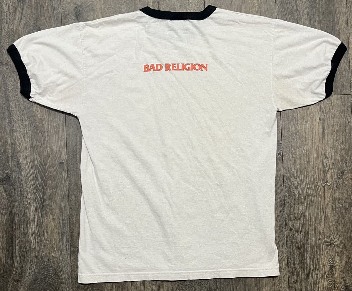 Band Tees × Vintage Back2SchoolSale! Vintage 1996 Bad Religion Ringer Tee Size US L / EU 52-54 / 3 - 2 Thumbnail