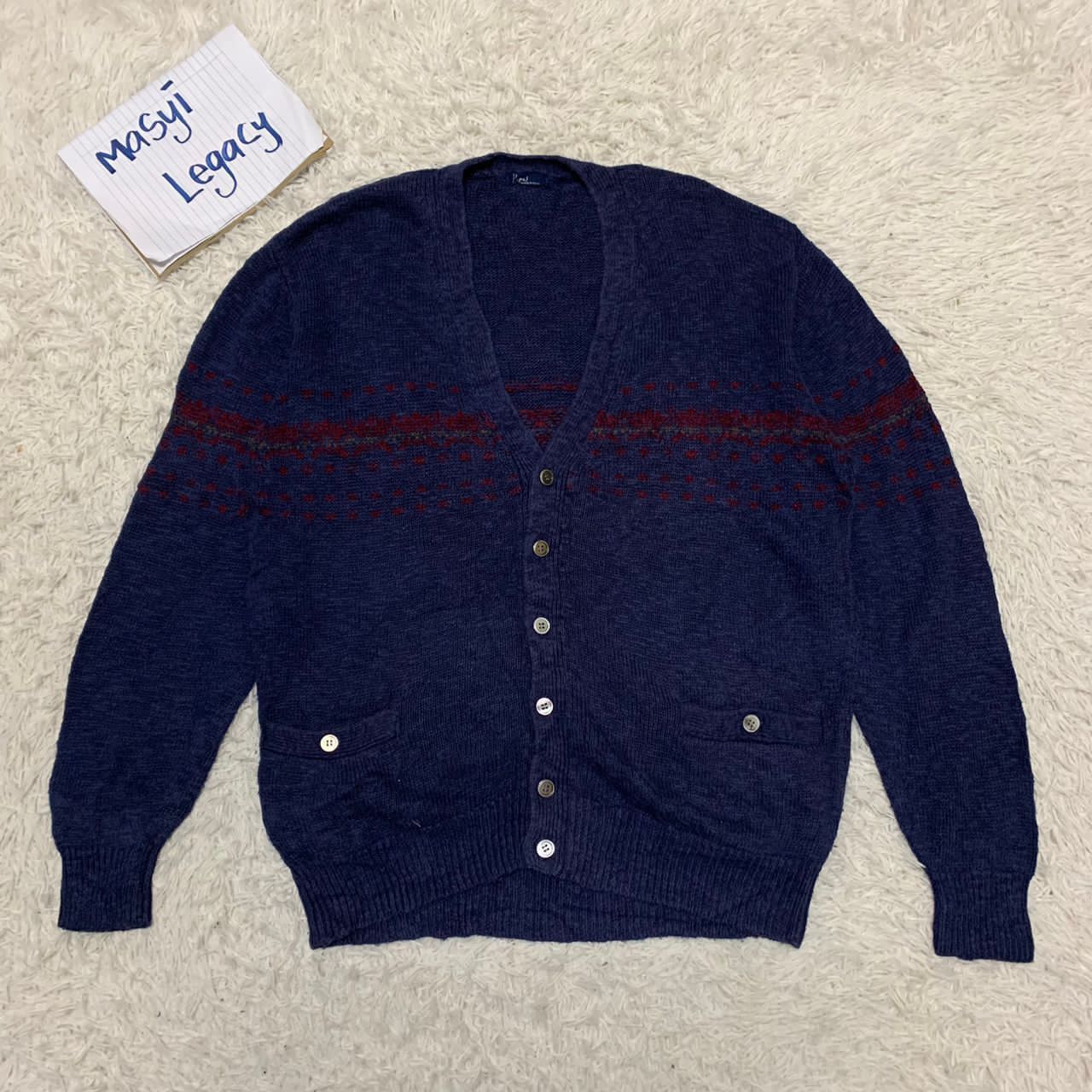 Japanese Brand Papas Maniere de Heming knit cardigan Size US L / EU 52-54 / 3 - 1 Thumbnail