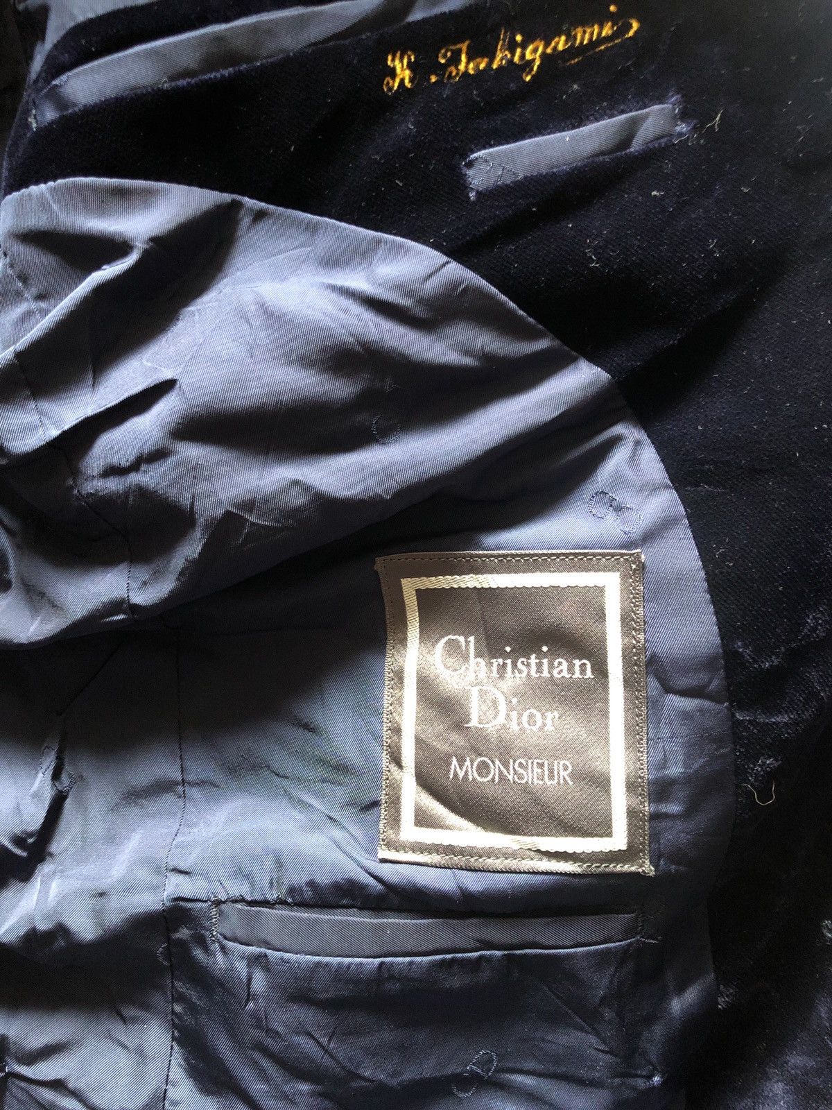 Christian Dior Monsieur × Velvet Christian Dior Monsieur By K. Jahigami Blazer Size 40L - 8 Thumbnail