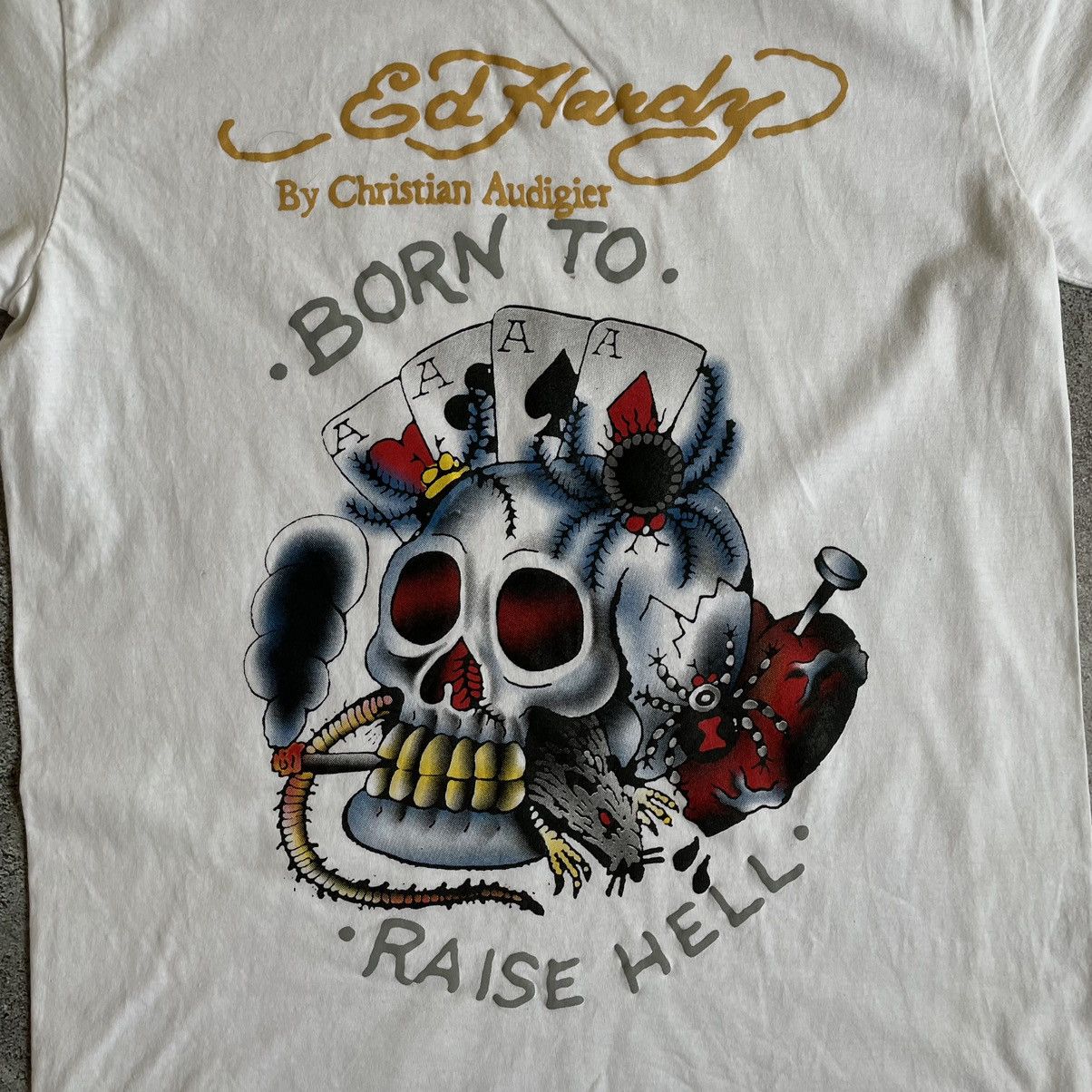 Ed Hardy Vintage Ed Hardy by Christian Audigier T-shirts Logo 90s Y2K Size US S / EU 44-46 / 1 - 8 Thumbnail