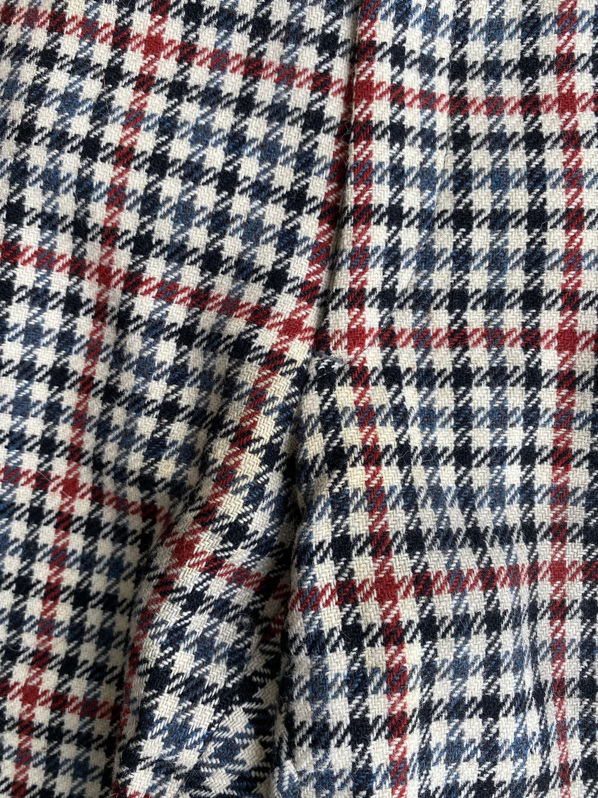 Japanese Brand × Vintage Vintage Crazy 70’s Houndstooth Wool Pleated Pants Size US 36 / EU 52 - 7 Thumbnail