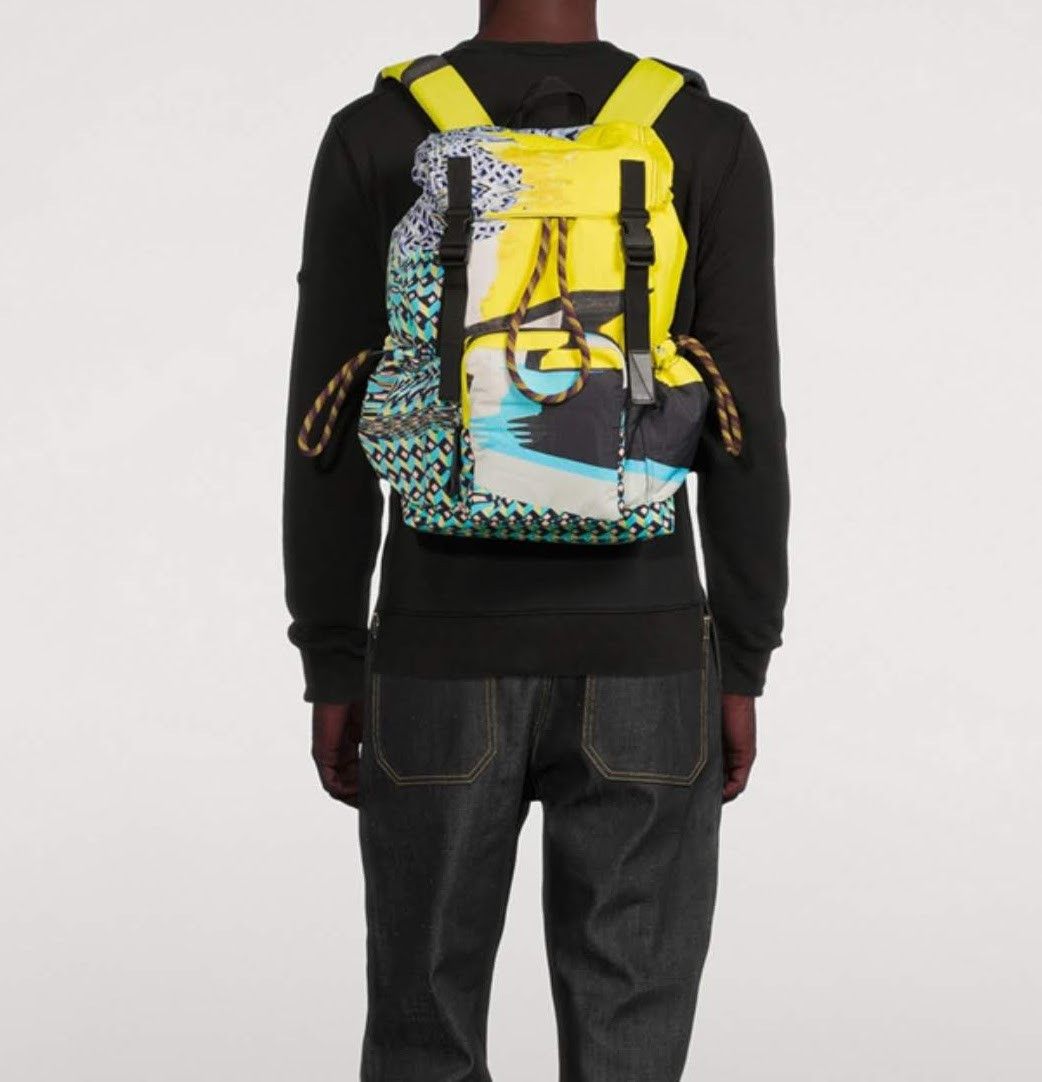 Dries Van Noten Multi Color Nylon Print Back Pack - UNISEX Size ONE SIZE - 1 Thumbnail